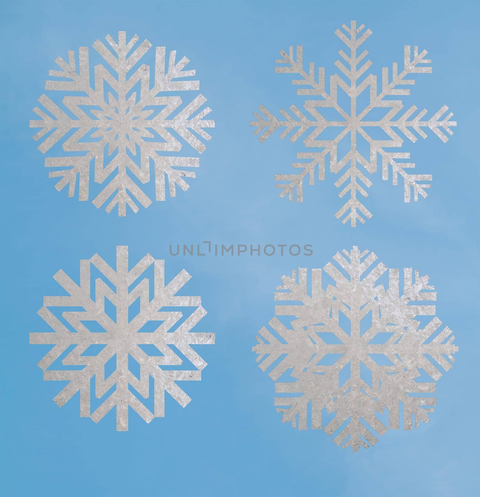 snowflakes blue blackgorund ice