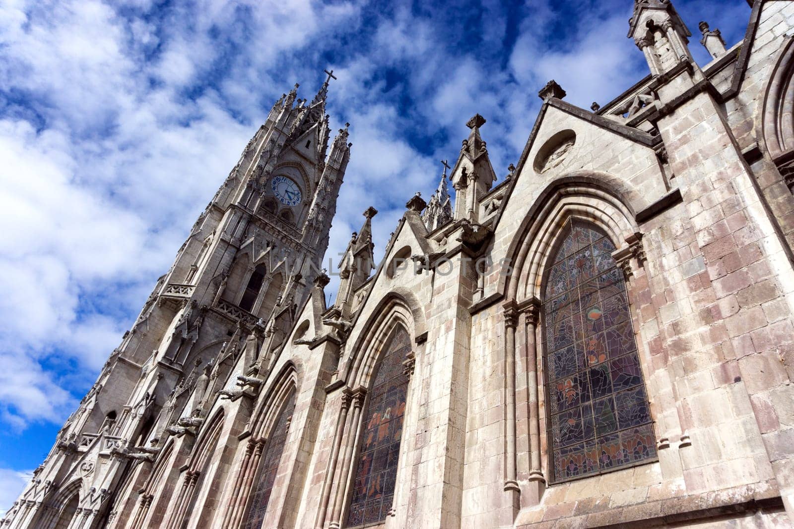 View of the Basilica in the center of Quito, Ecuador