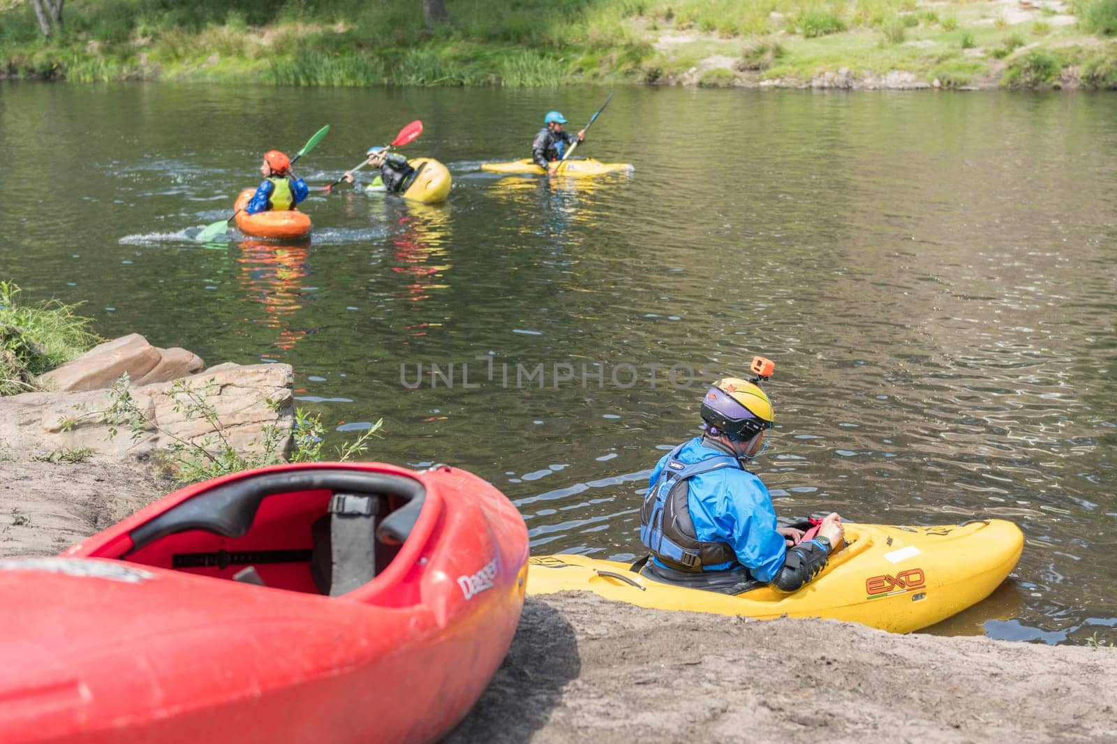 AROUCA, PORTUGAL - APRIL 23: Athletes preparations at Paivafest on april 23, 2017 in Arouca, Portugal.