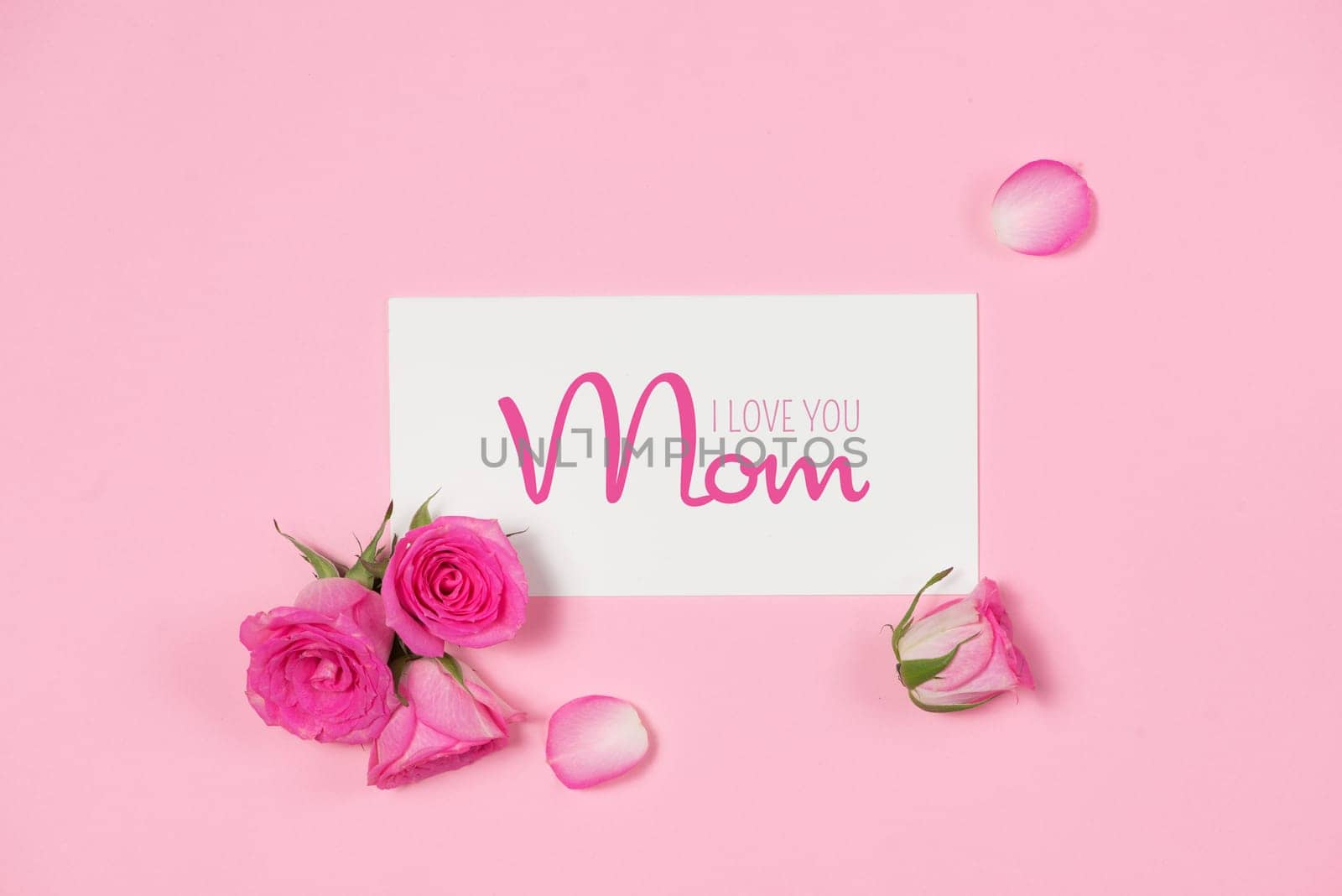 View from above. Background for Mothers Day.