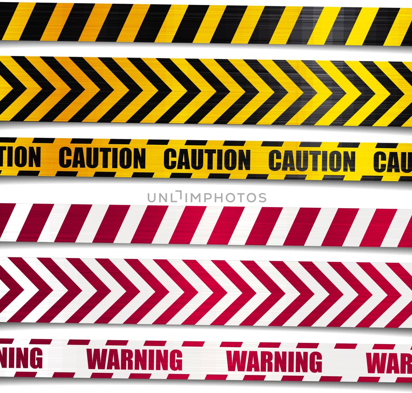Warning caution ribbon danger stripe cross