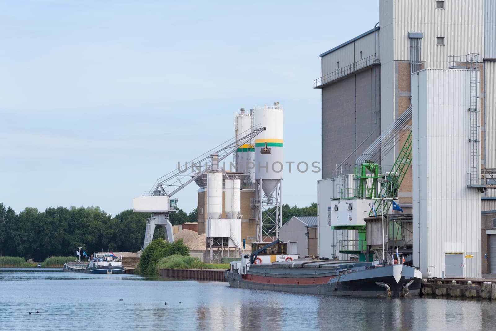 exterior of a cattle food plant in the netherlands