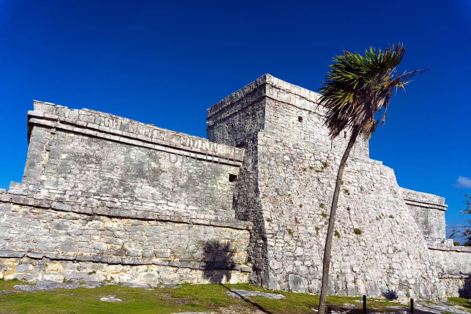 Mayan architecture in the ruins of Tulum, Mexico