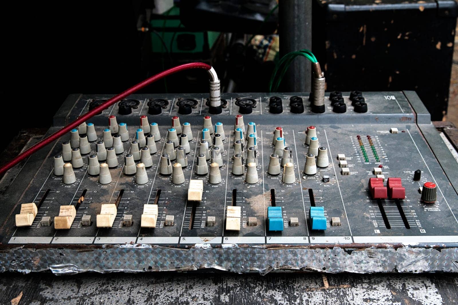 mixer control desk vintage old