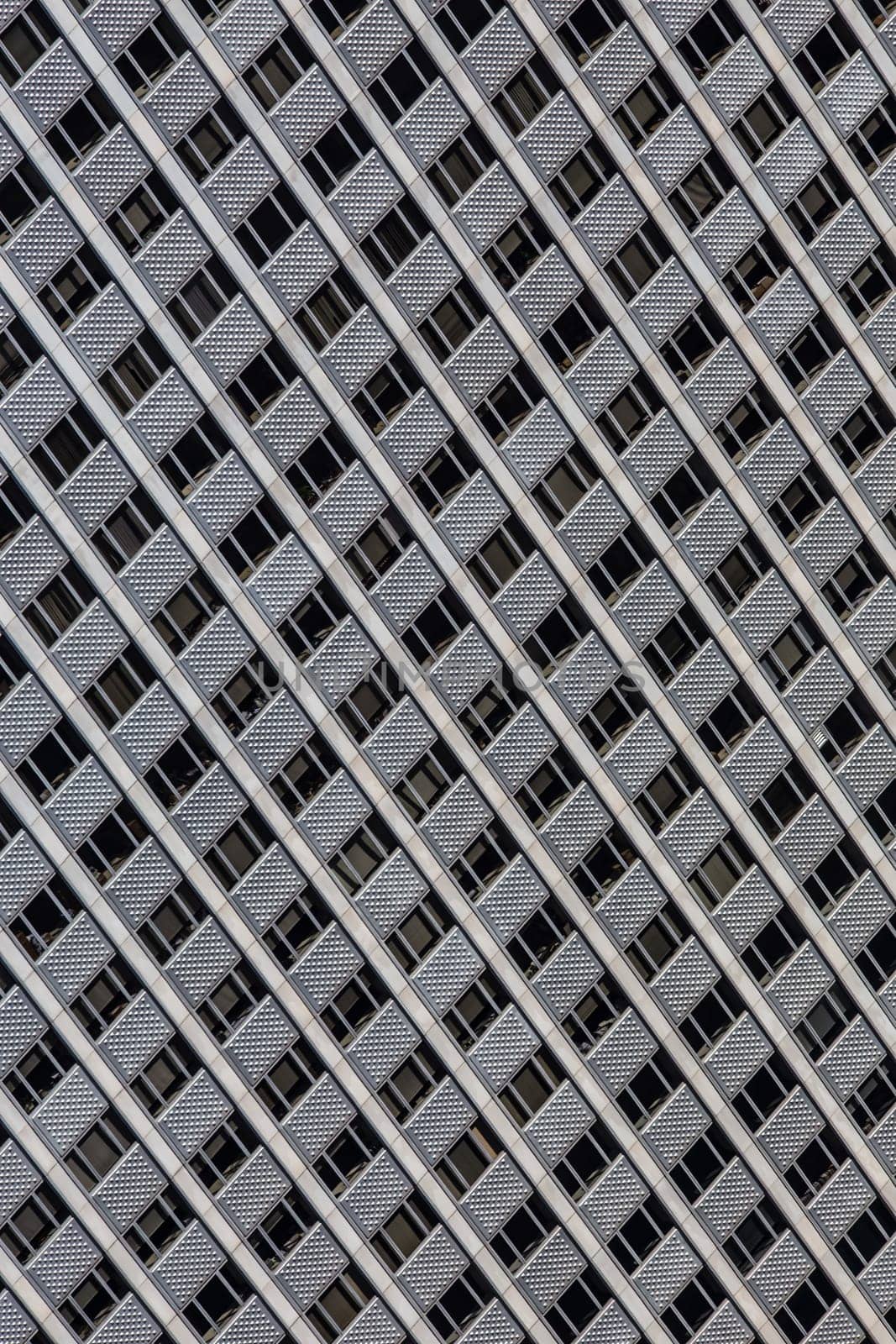 Abstarct pattern of modern office building windows.