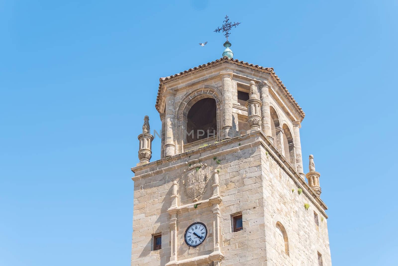 Clock Tower in Andalucia Square, Ubeda, Jaen, Spain