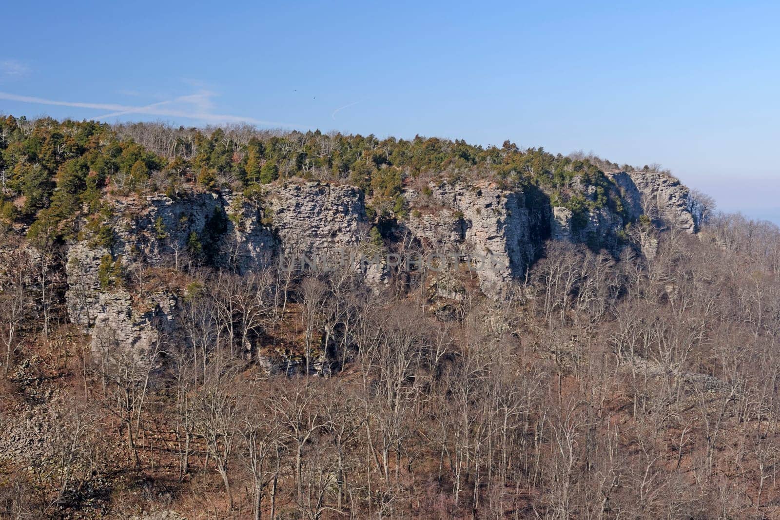 Cliffs of Mount Magazine in Mount Magazine State Park in Arkansas