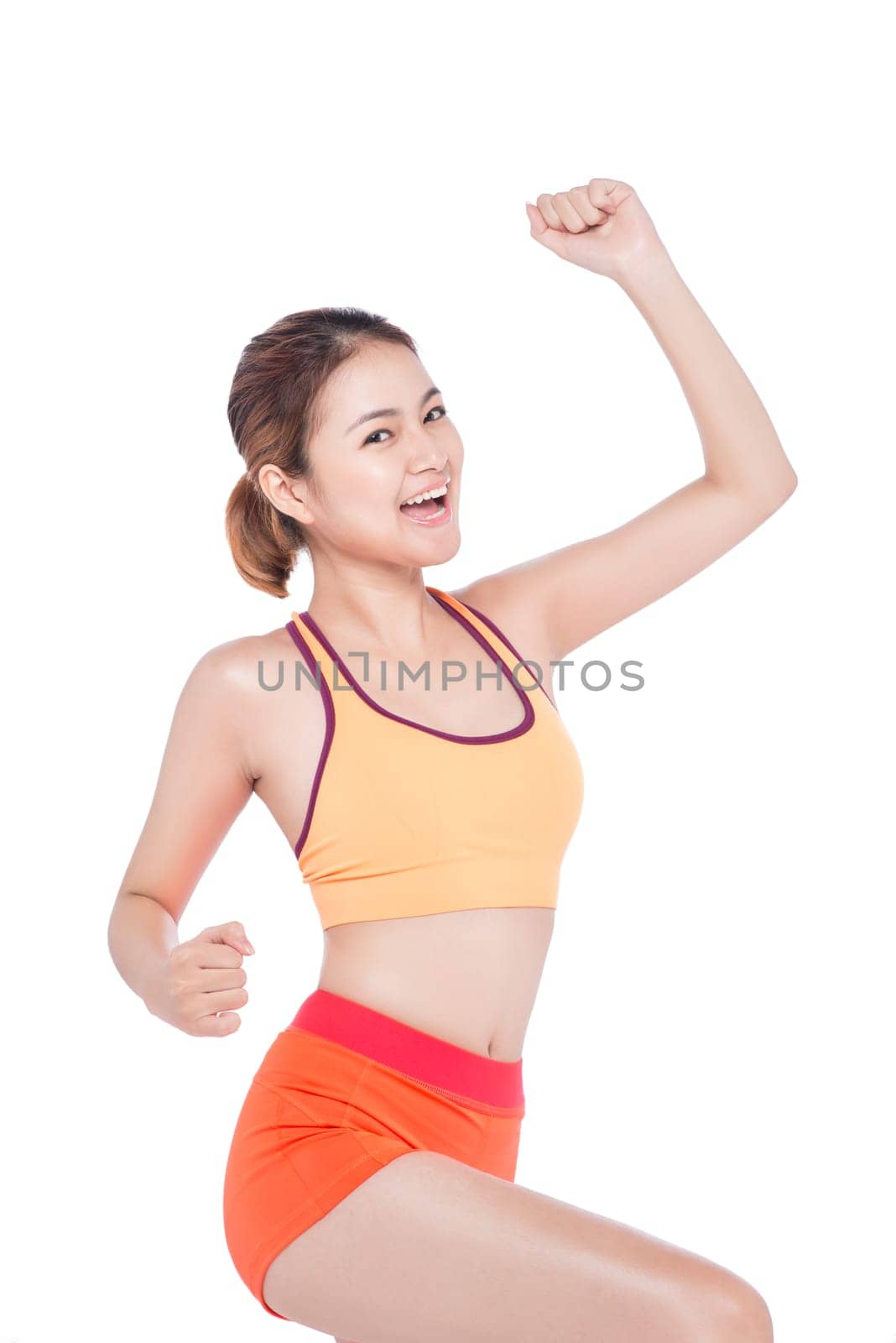 Fitness woman doing stretching exercise
