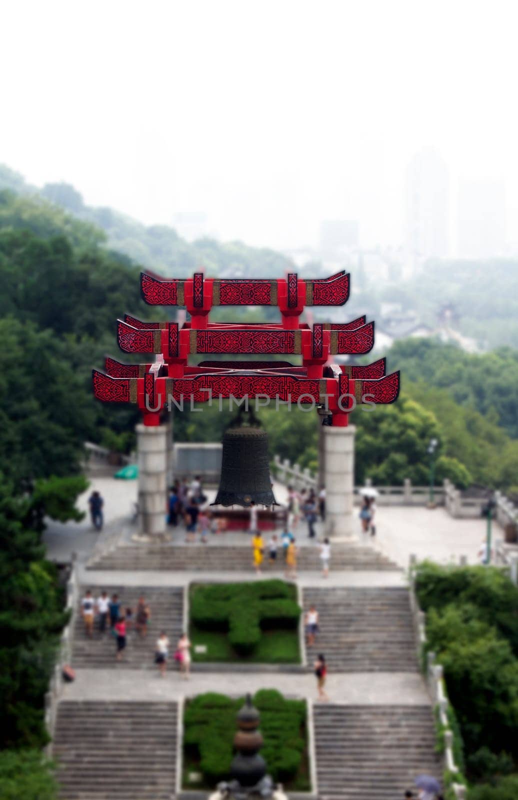 Wuhan bell staircase temple