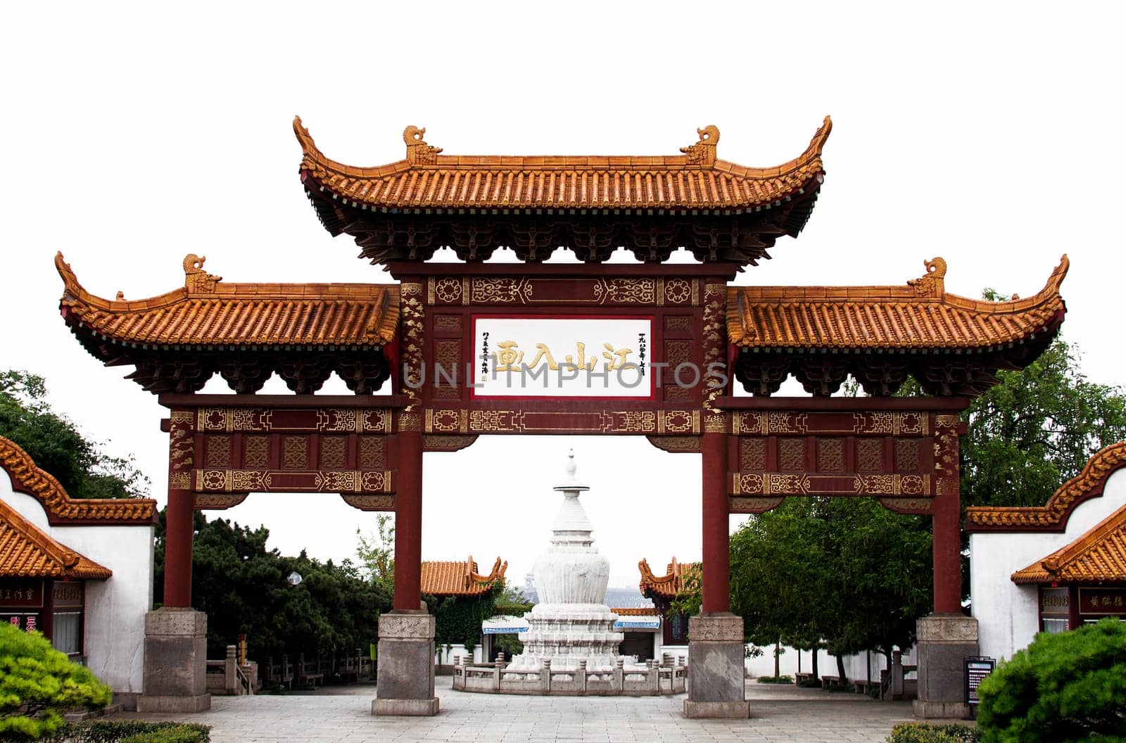 Wuhan temple pagoda entrance