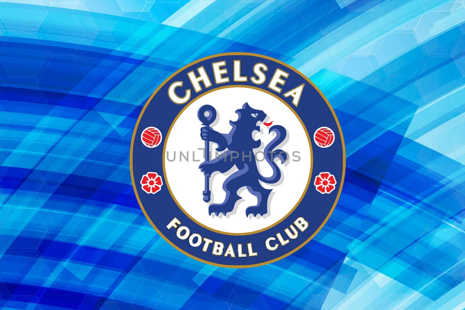 chelsea fc club soccer blue background