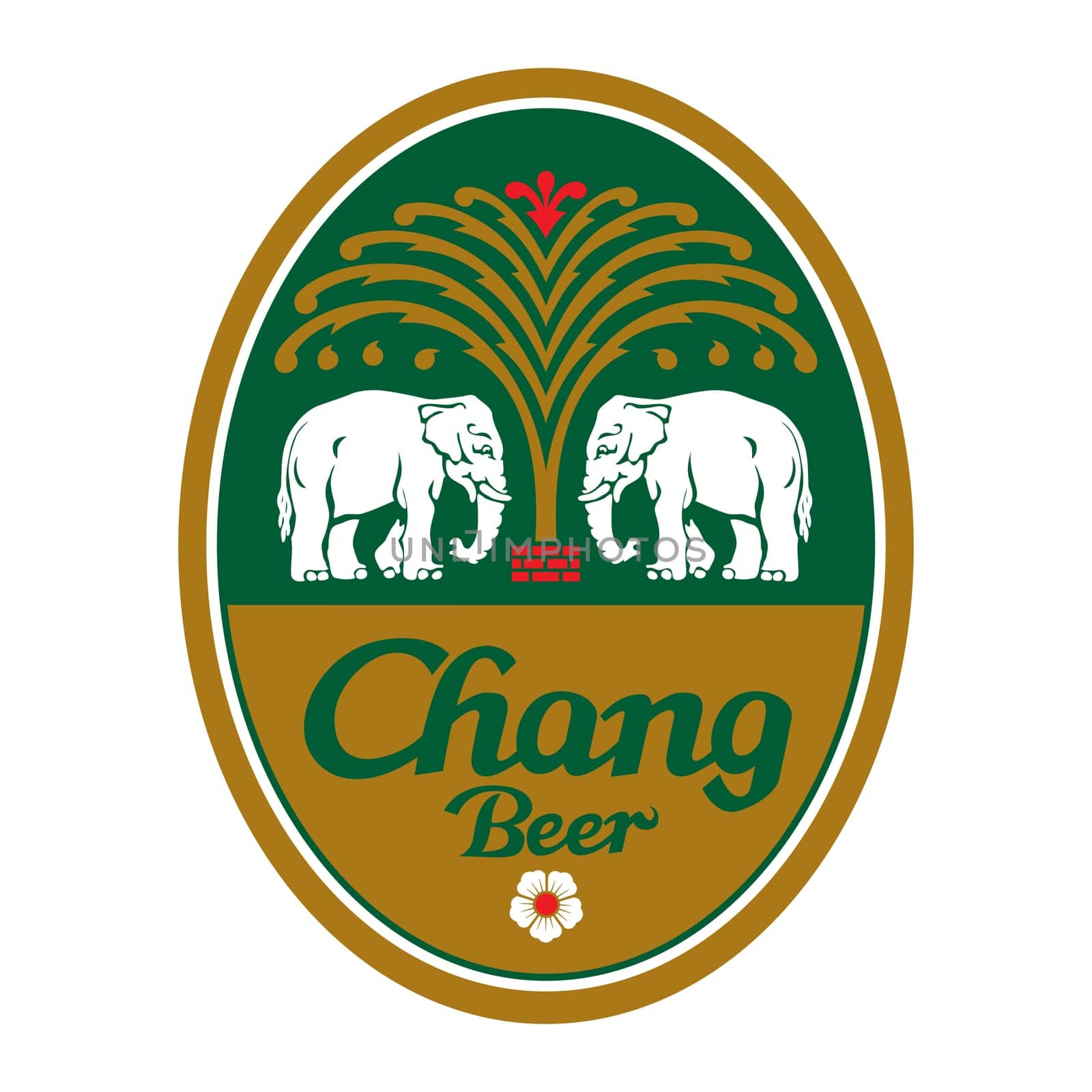 chang beer thailand illustration