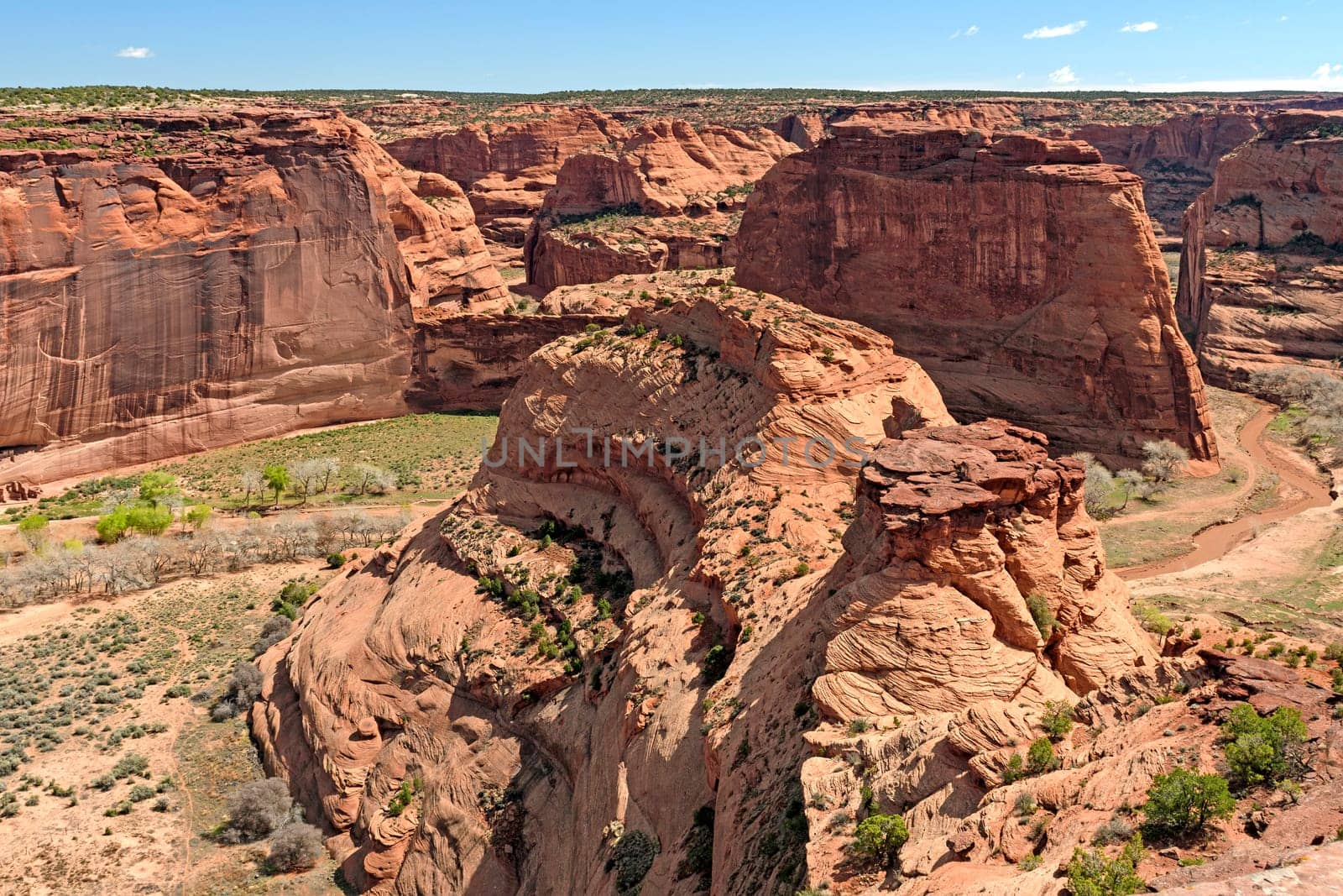 Sandstone Buttes in a Canyon de Chelly National Monument in Arizona