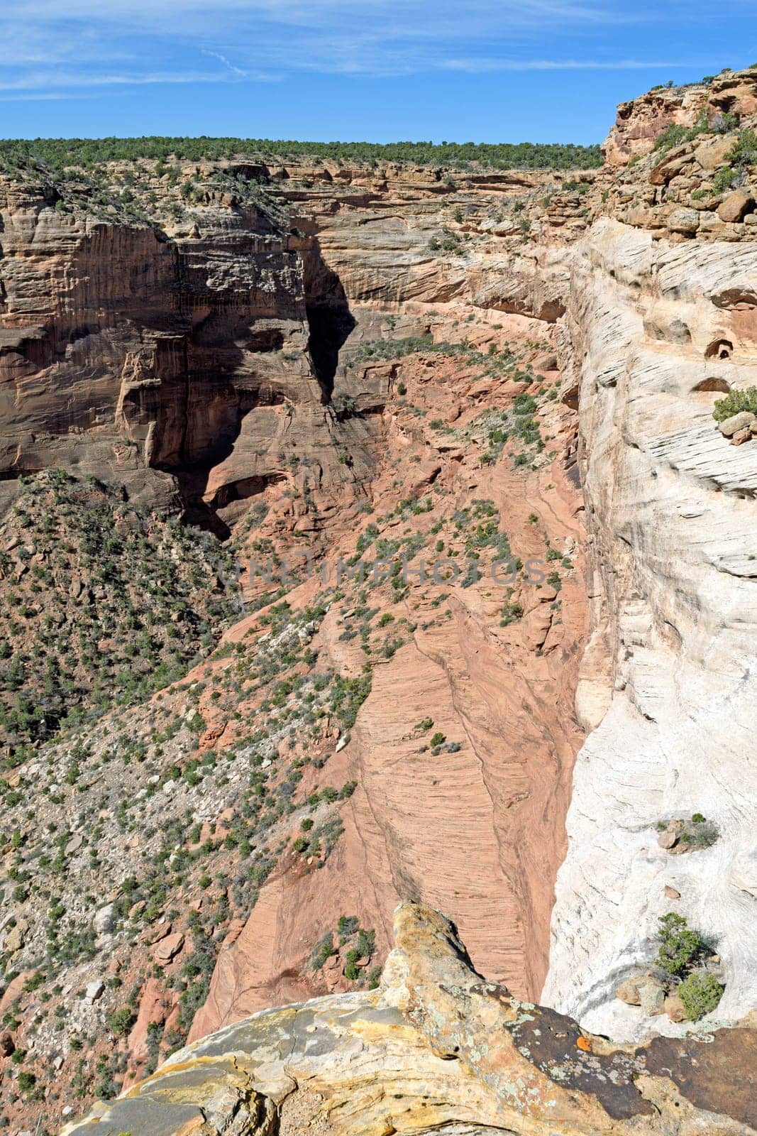 Dramatic Colors in a Canyon del Muerto in Canyon de Chelly National Monument in Arizona