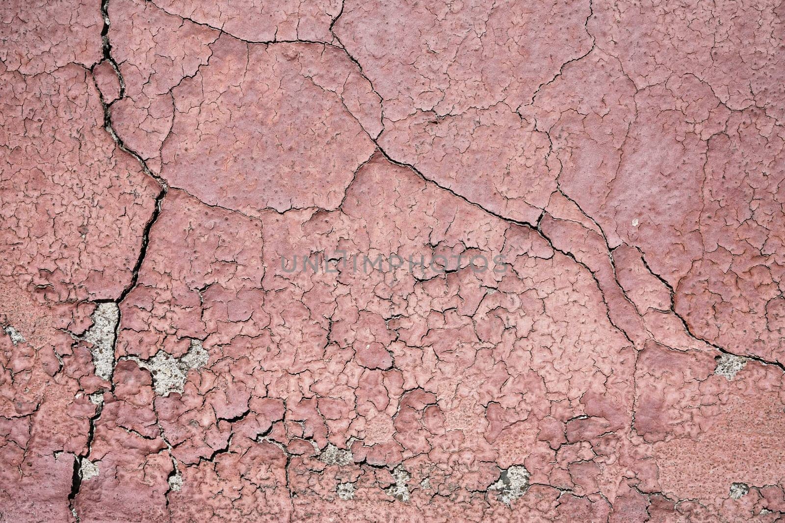 damaged surface of the façade of a house