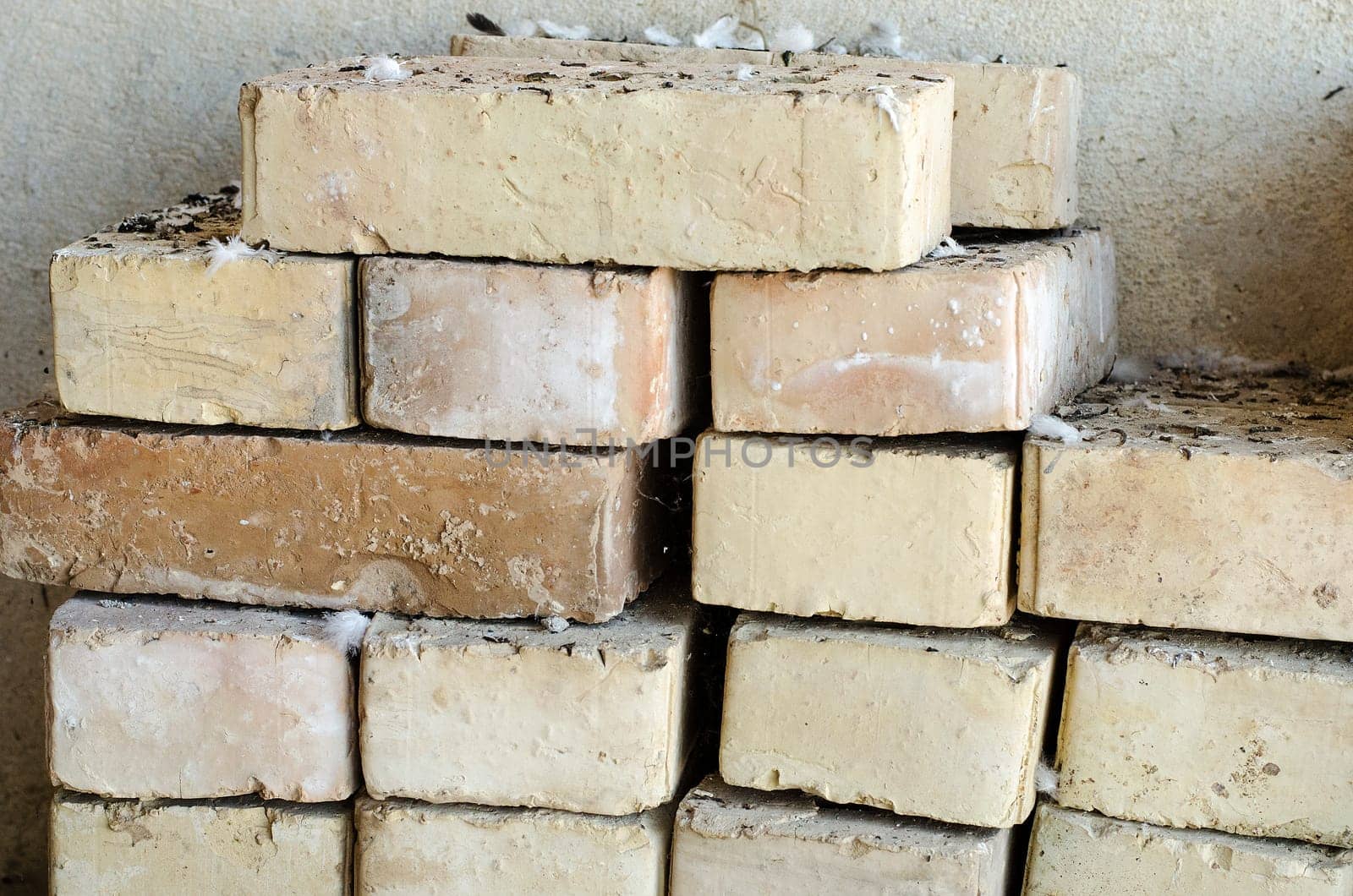 Pile of old bricks