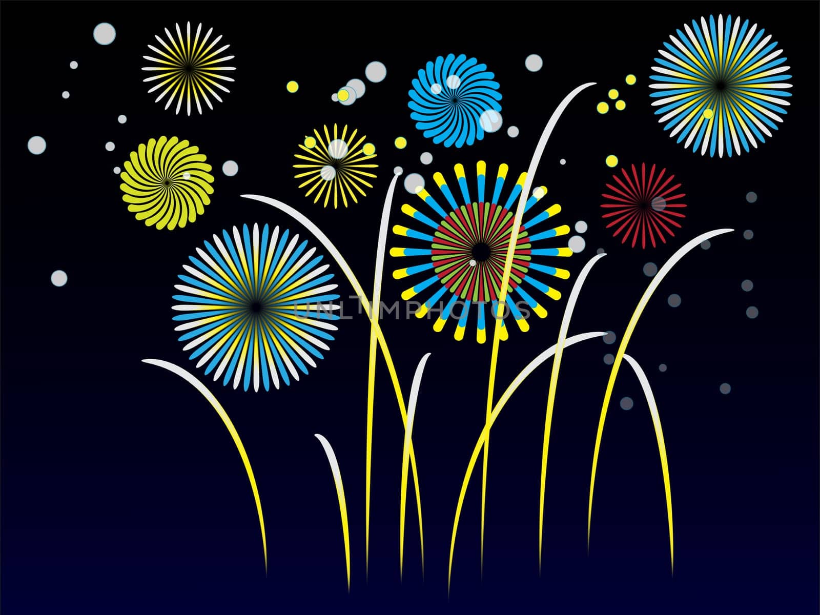 Fireworks light up the sky with dazzling display
