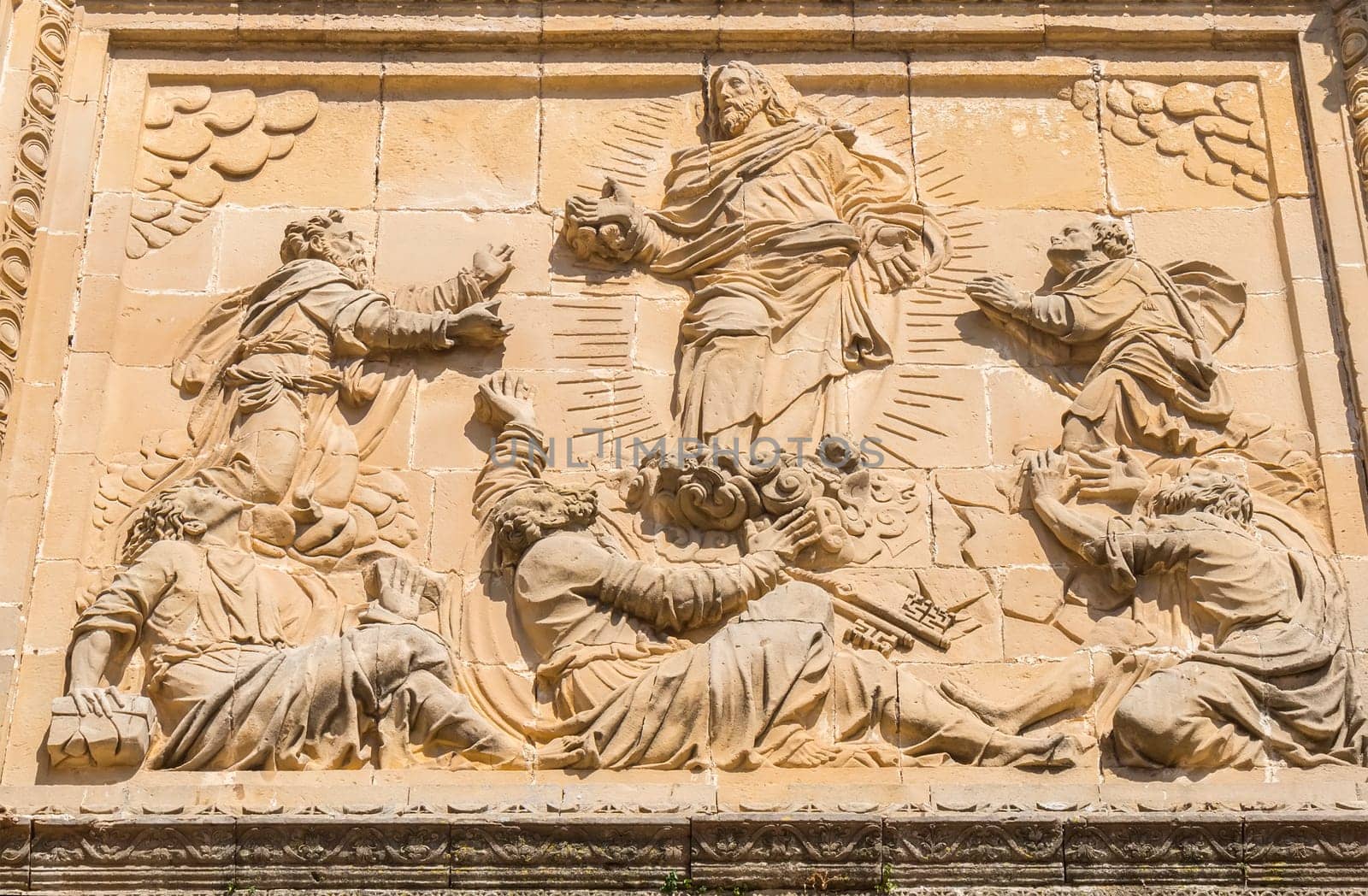 Savior Chapel (El Salvador) detail facade, Ubeda, Jaen, Spain