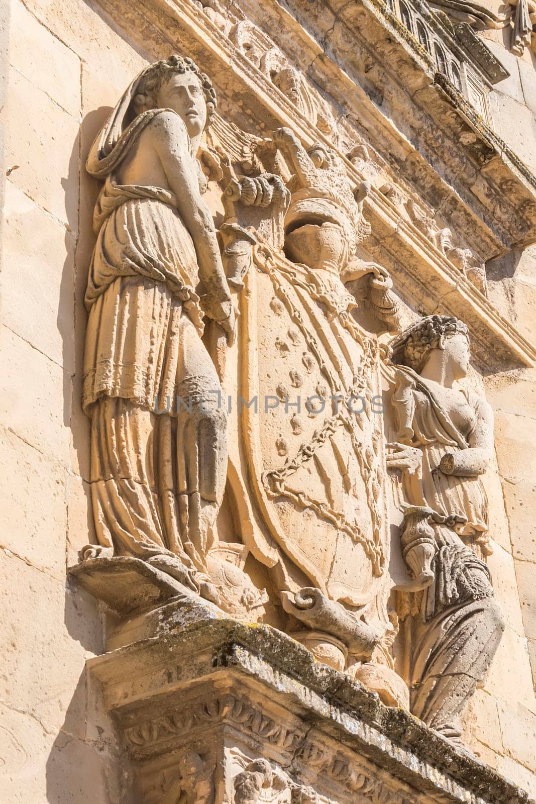 Savior Chapel (El Salvador) detail facade, Ubeda, Jaen, Spain
