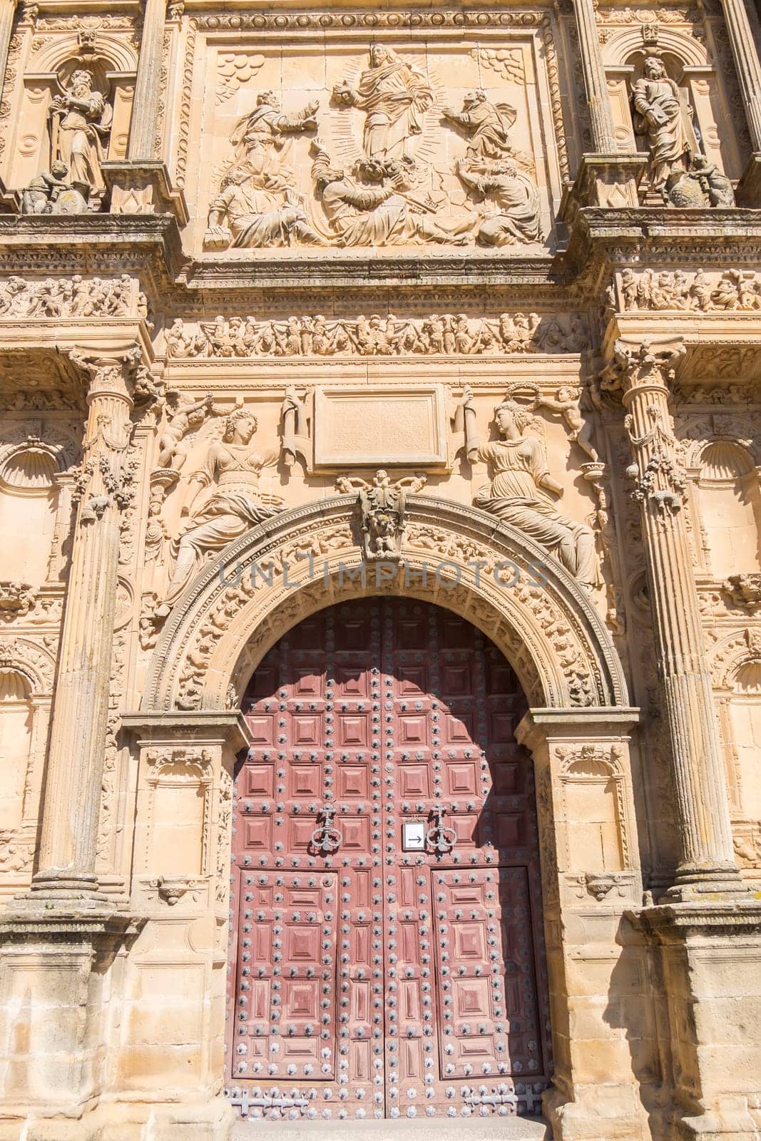 Savior Chapel (El Salvador) detail facade, Ubeda, Jaen, Spain