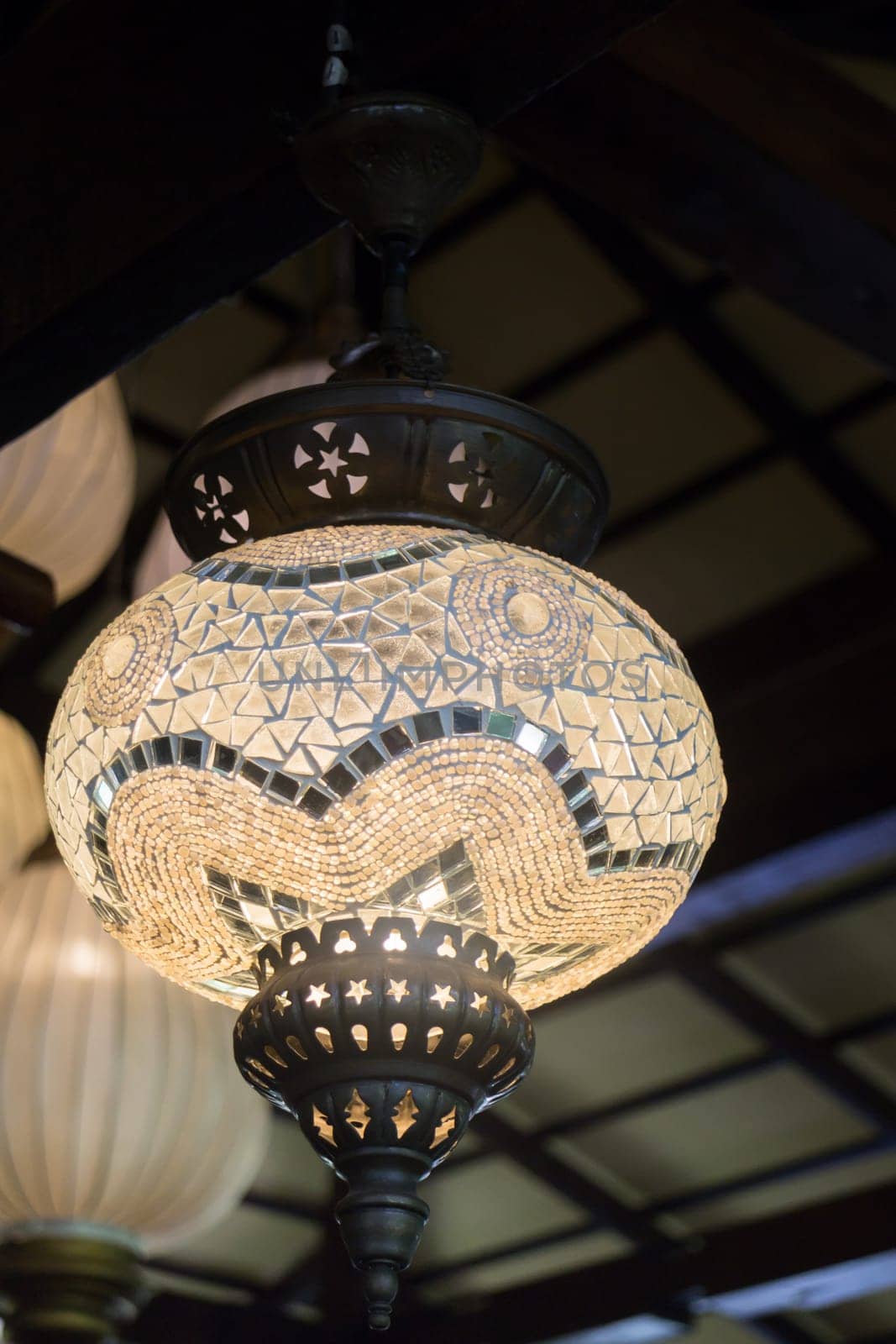 Interior Decorating Hanging Lantern Lamps, stock photo