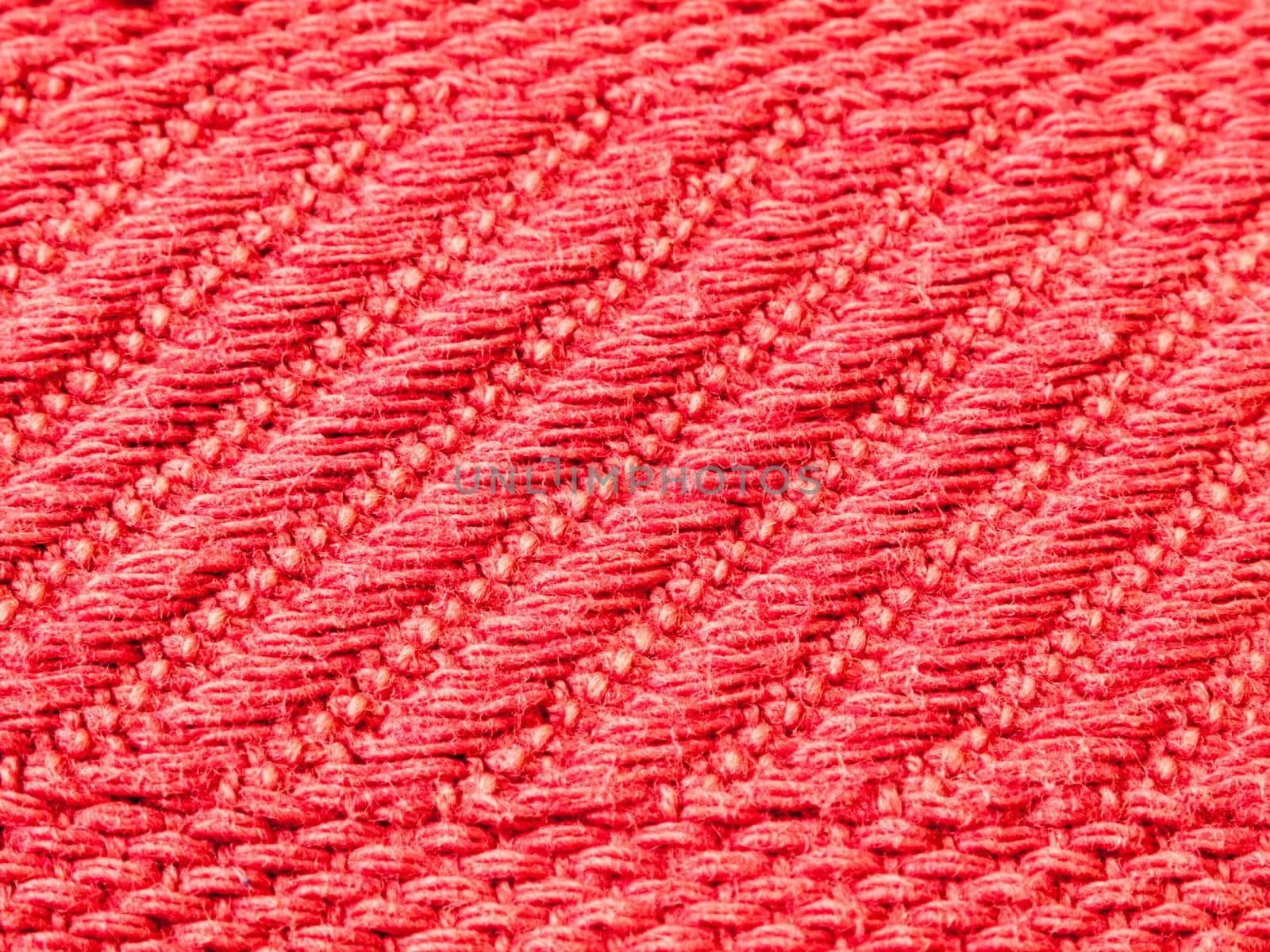 macro close up studio fabric red cotton wool close up texture