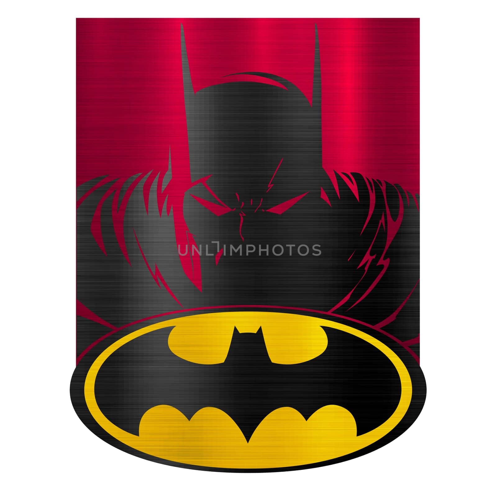 batman comic logo illustration red