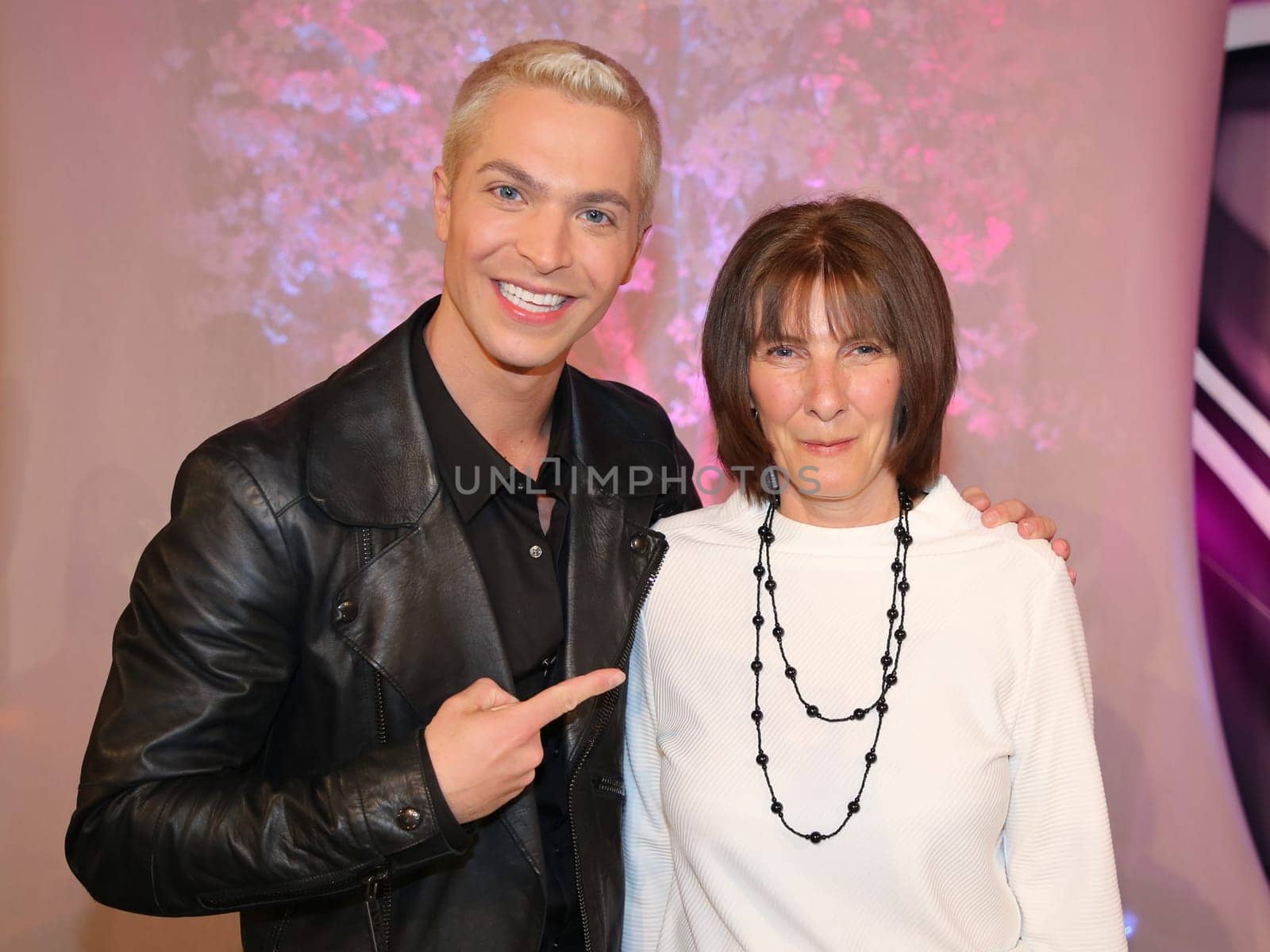 Julian David with his mother Ursula during the MDR Mother's Day show with Stefanie Hertel - Broadcast on May 13,2017