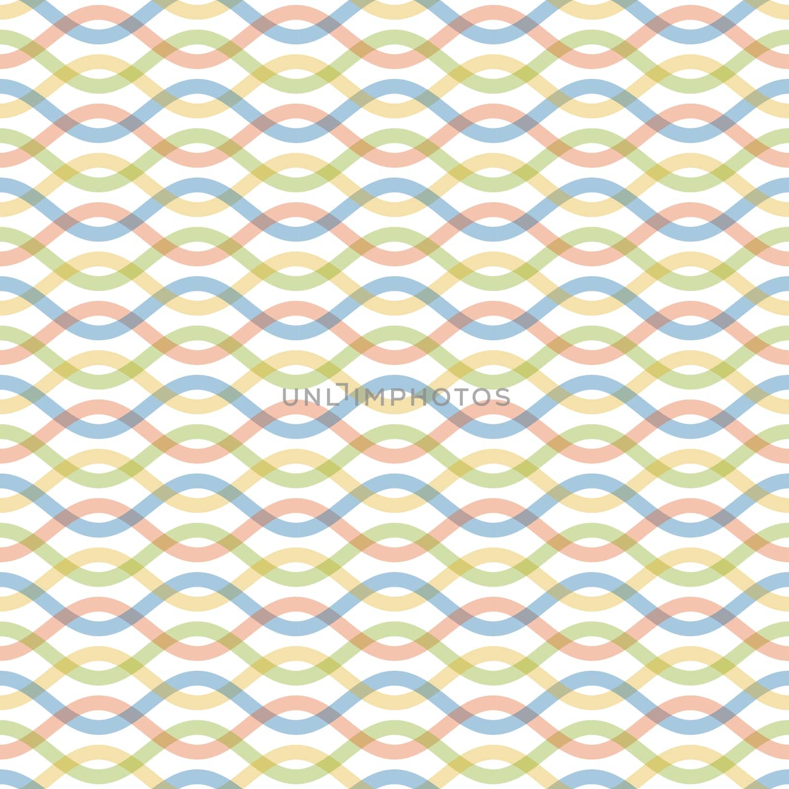 seamless background with abstract waved pattern with light colors