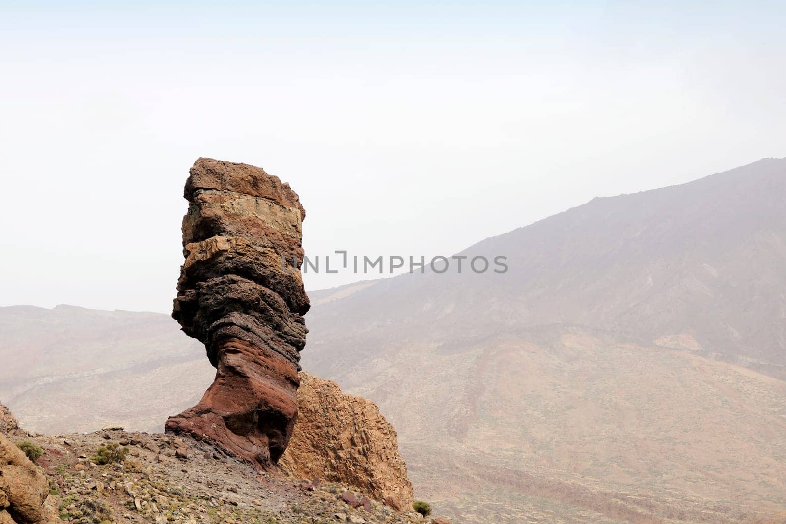 The Roque Cinchado at the Teide National Park in Tenerife, Canary Islands, Spain