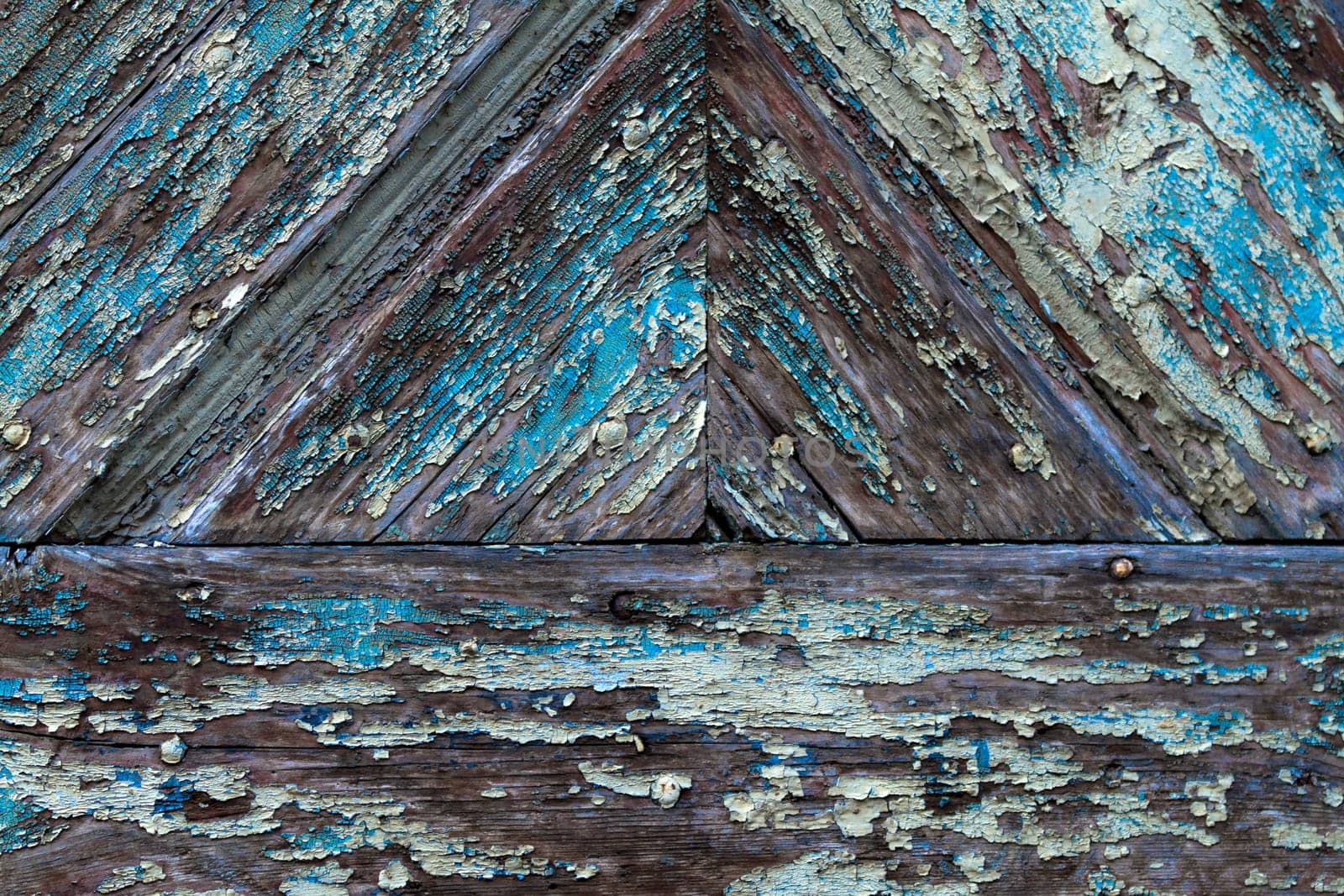 Weathered wood with patina in detail as background