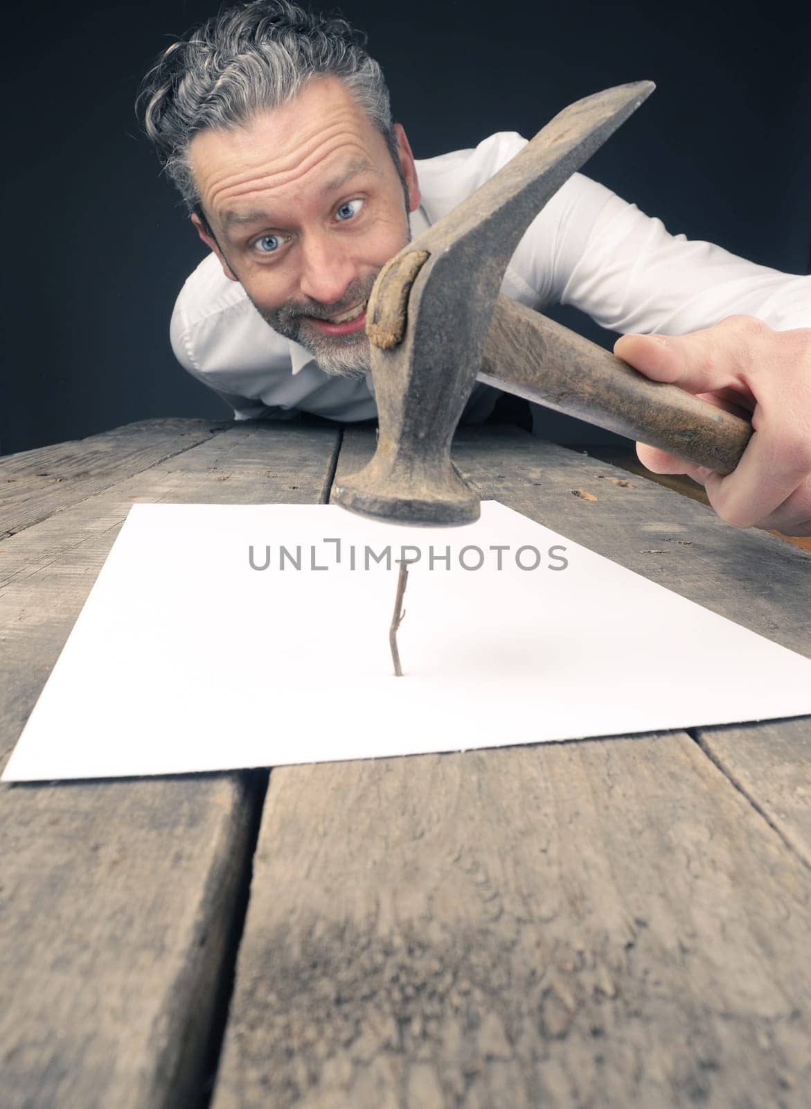 Business concept image with a concluding contract