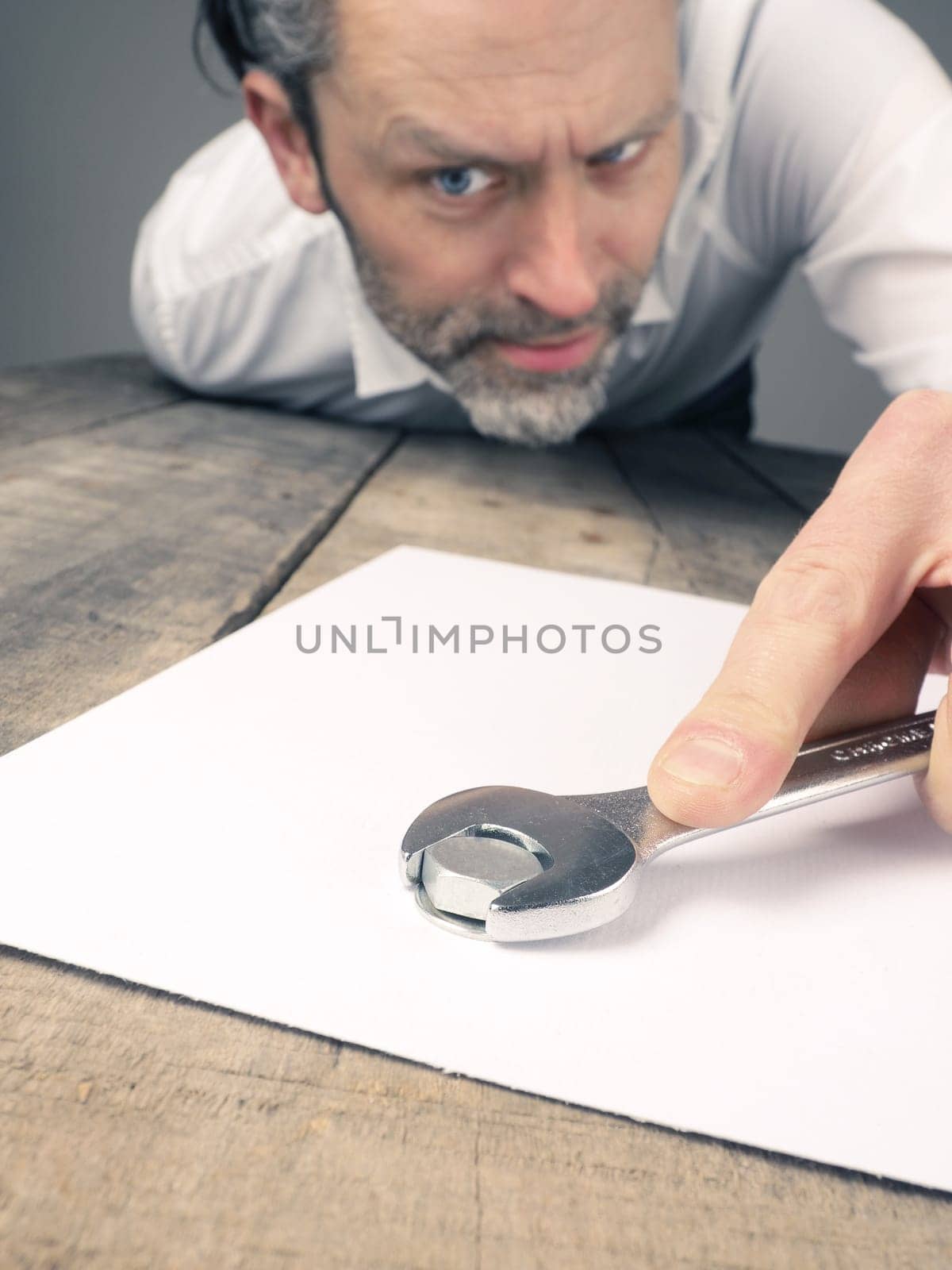 Business concept image with a concluding contract