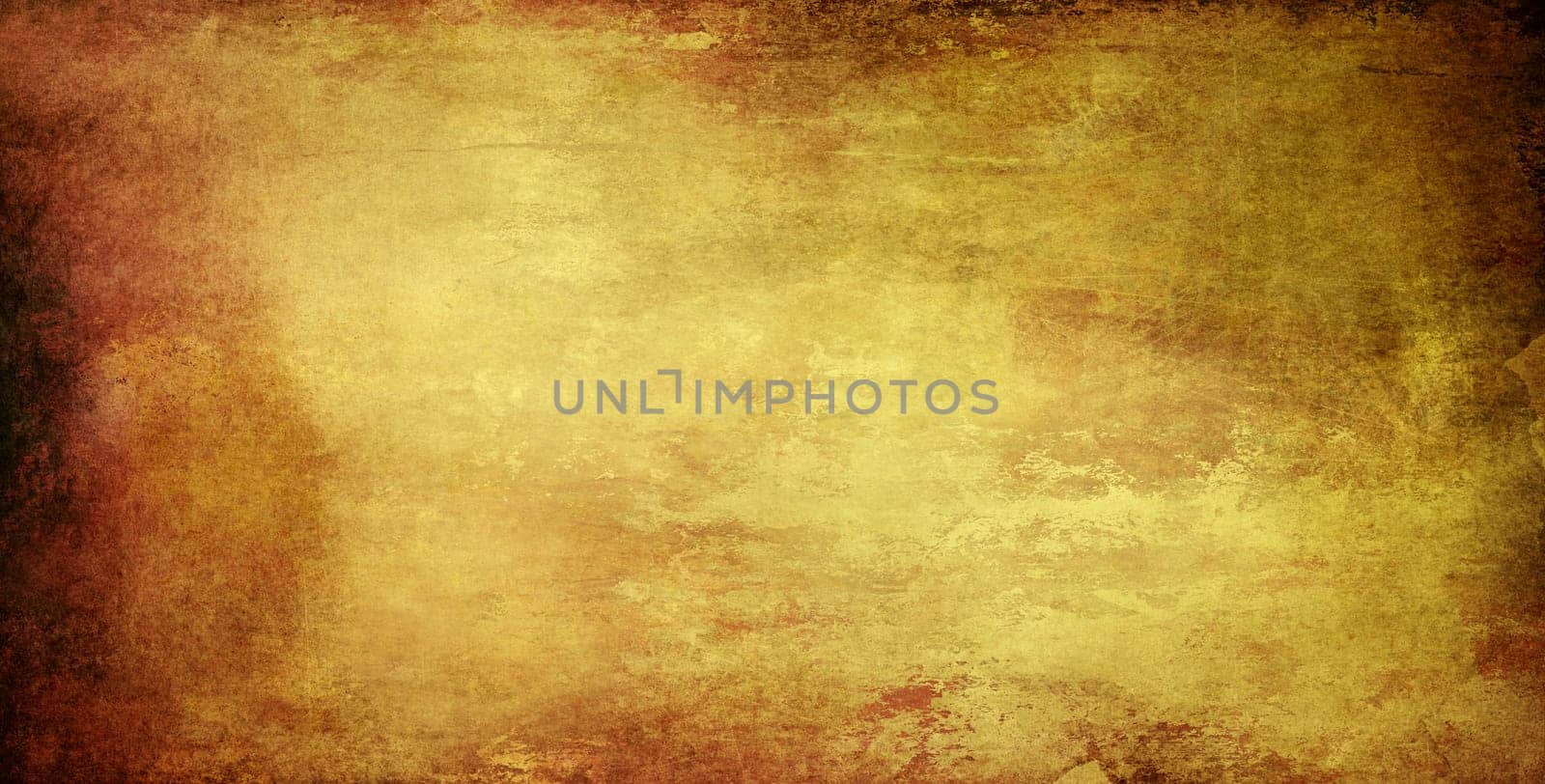 parchment paper old background stains ochre border banner