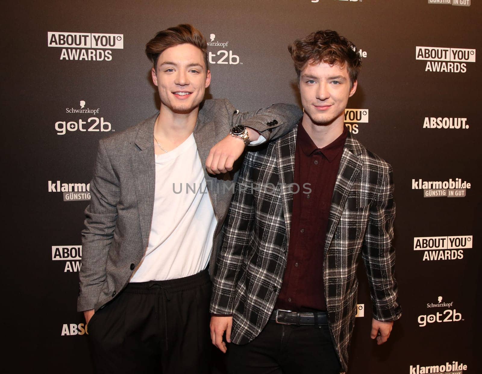 Heiko and Roman Lochmann,the Lochies ,. About You Awards in More ! Theater Hamburg .