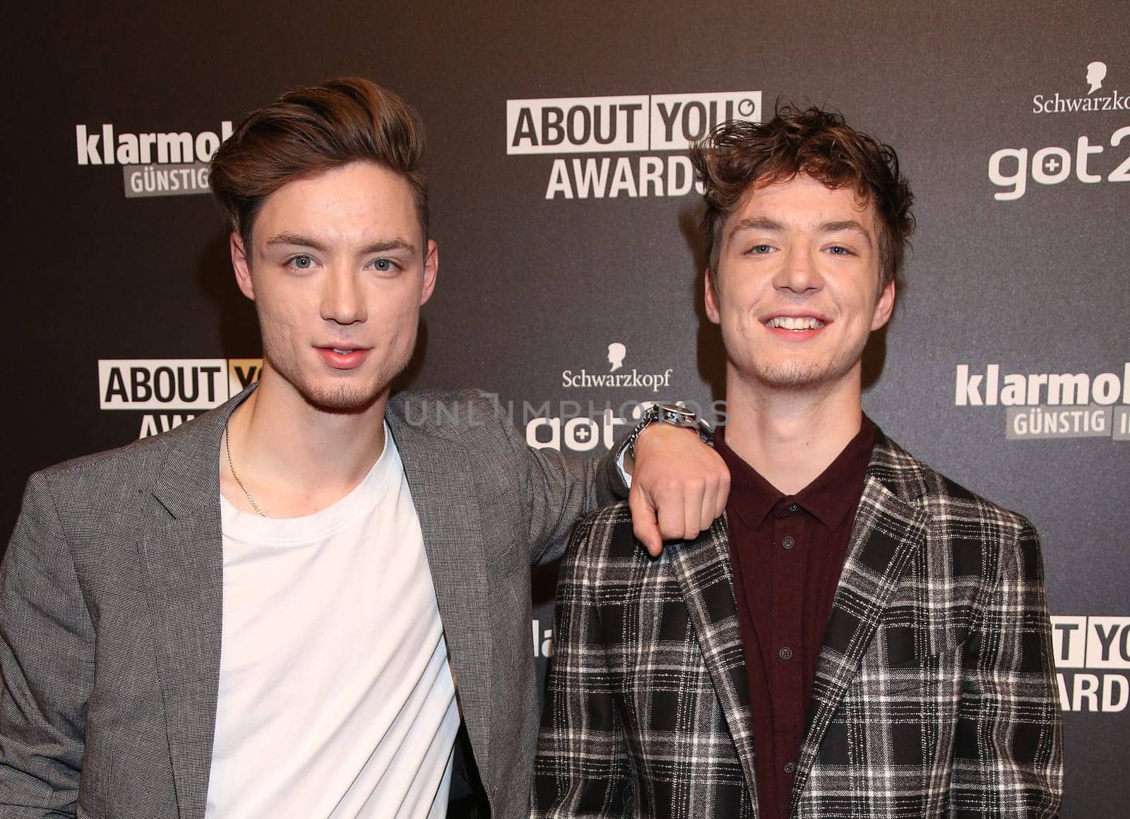 Heiko and Roman Lochmann,the Lochies ,. About You Awards in More ! Theater Hamburg .