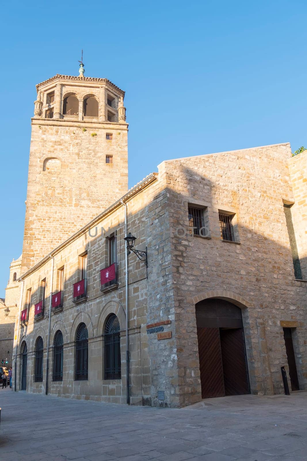 Clock Tower in Andalucia Square, Ubeda, Jaen, Spain
