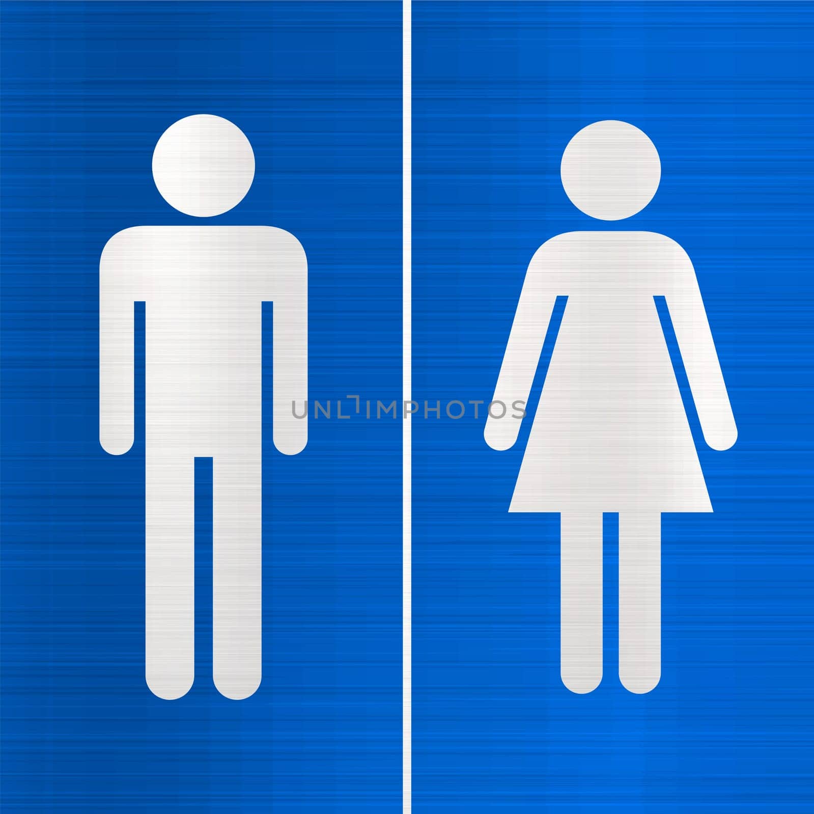 toilet sign blue wc