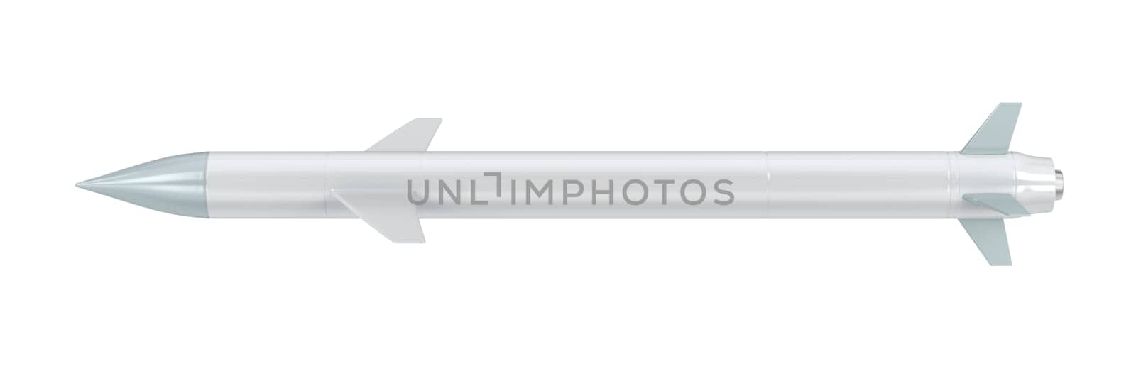 Cruise missile isolated on white background