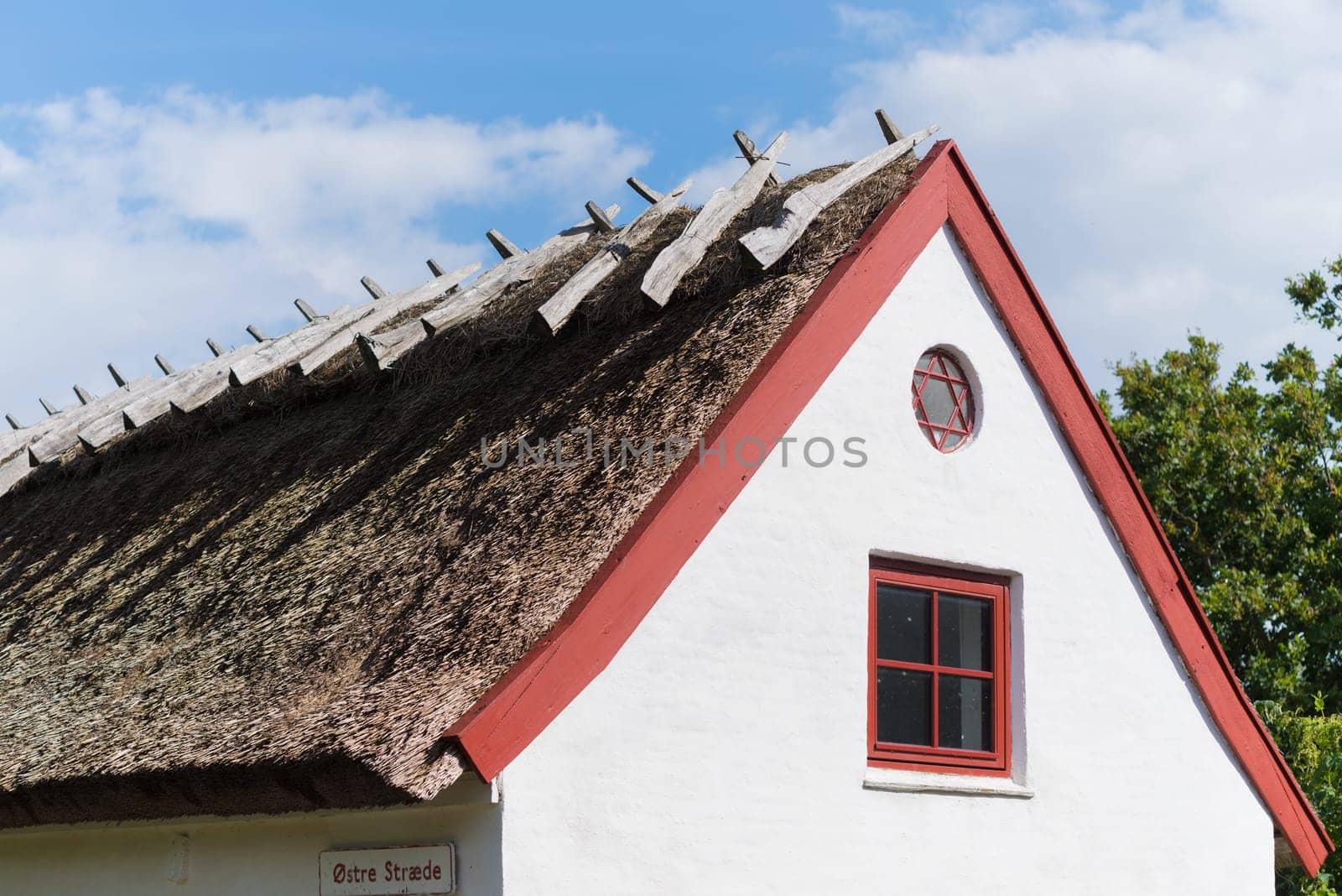 typical houses in the old fishermen's village of Kikhavn, in the northern part of Sealand