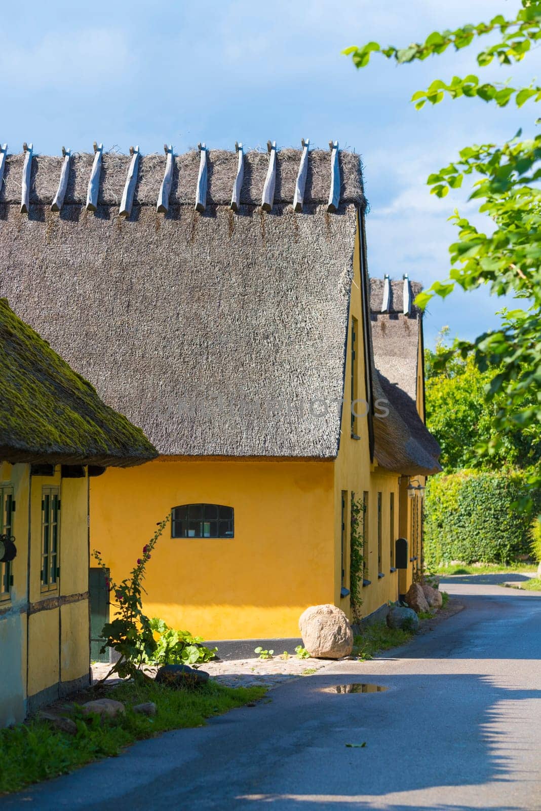 typical houses in the old fishermen's village of Kikhavn, in the northern part of Sealand