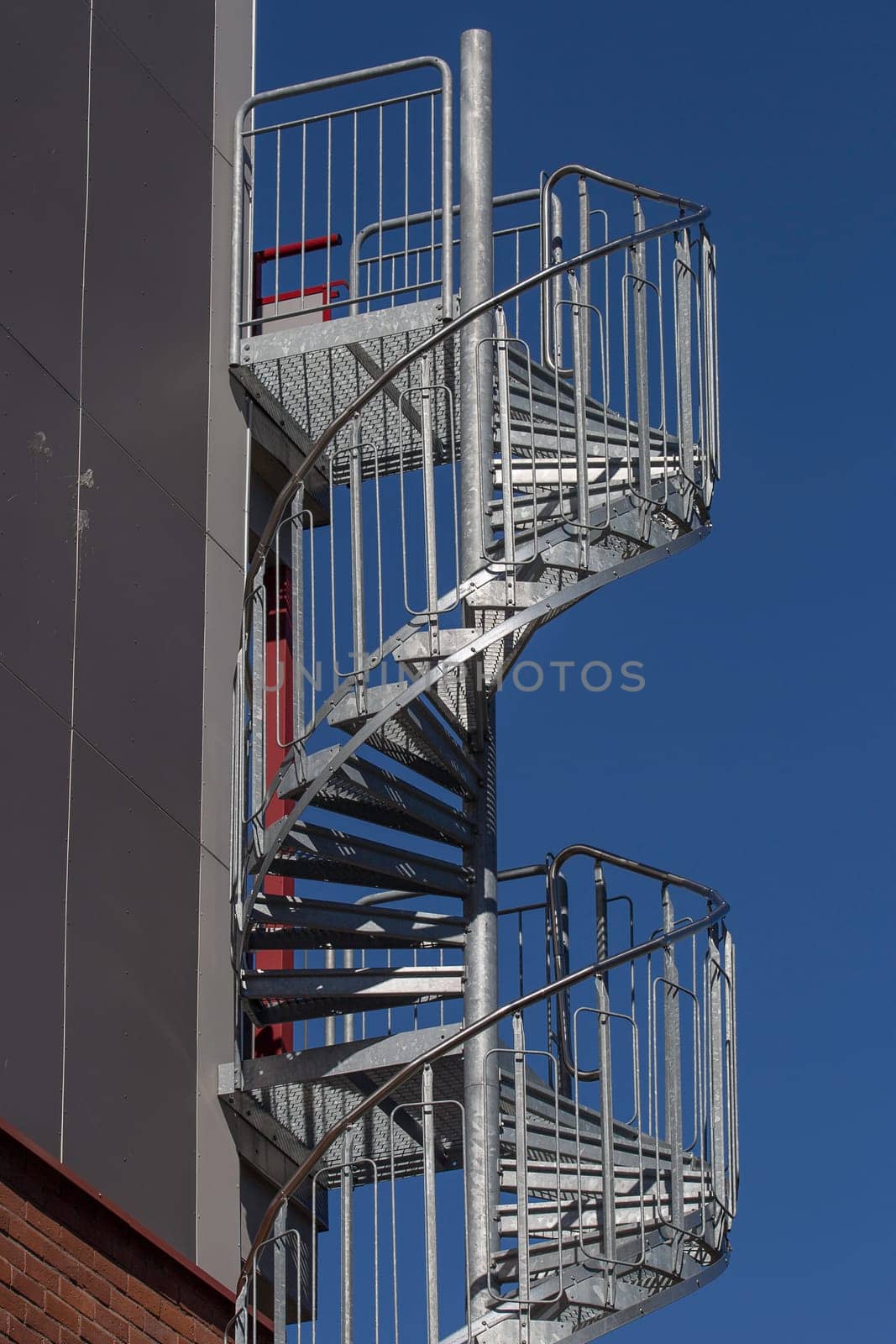 Fire Escape on building side.