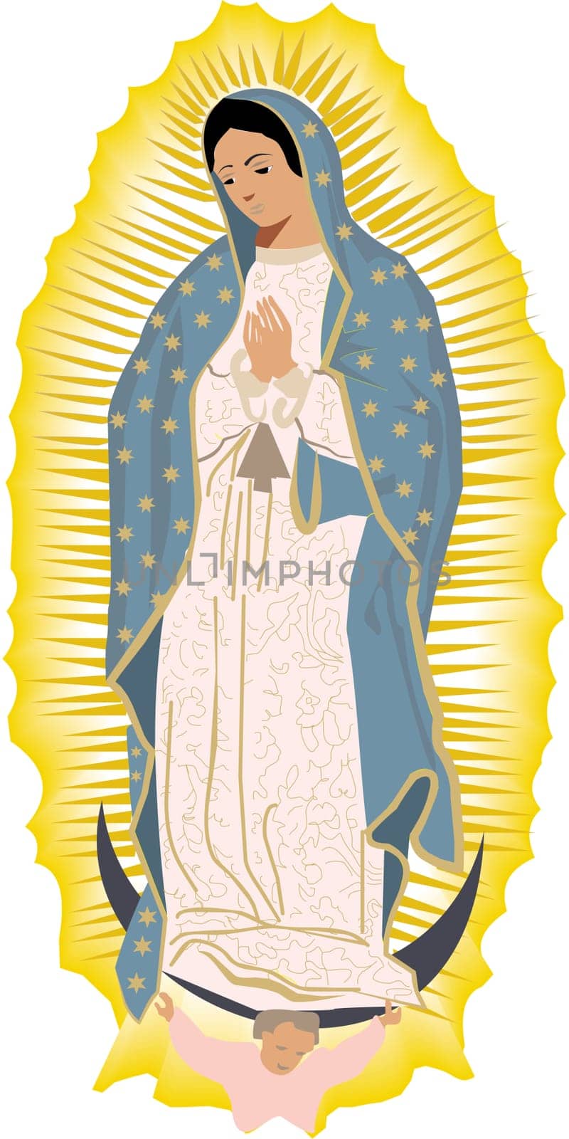 Virgen de Guadalupe religious illustration