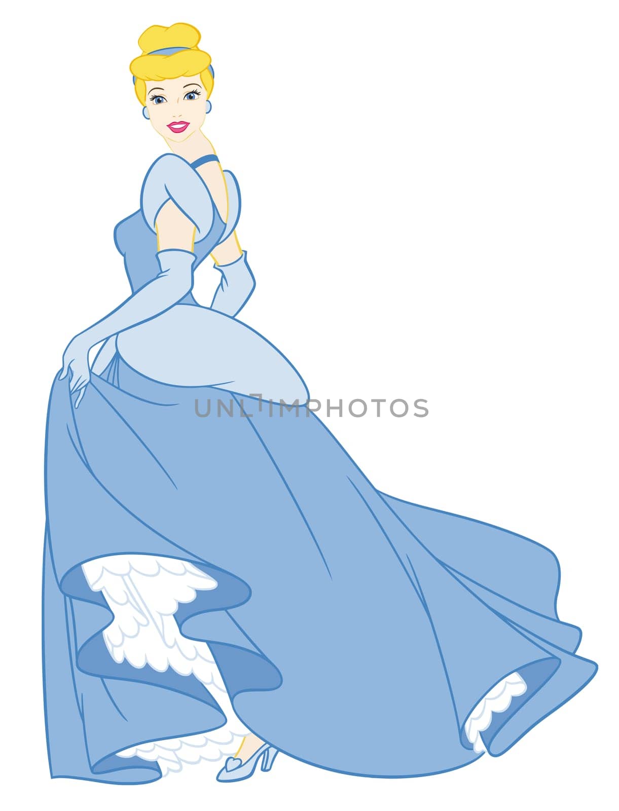 cinderella fairytale blue dress