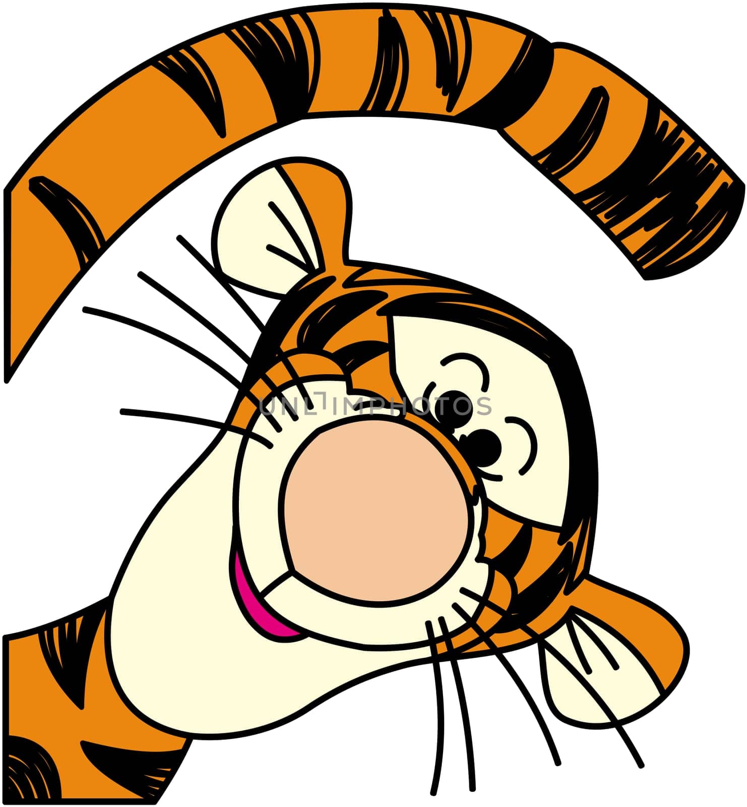 tigger illustration happy smile