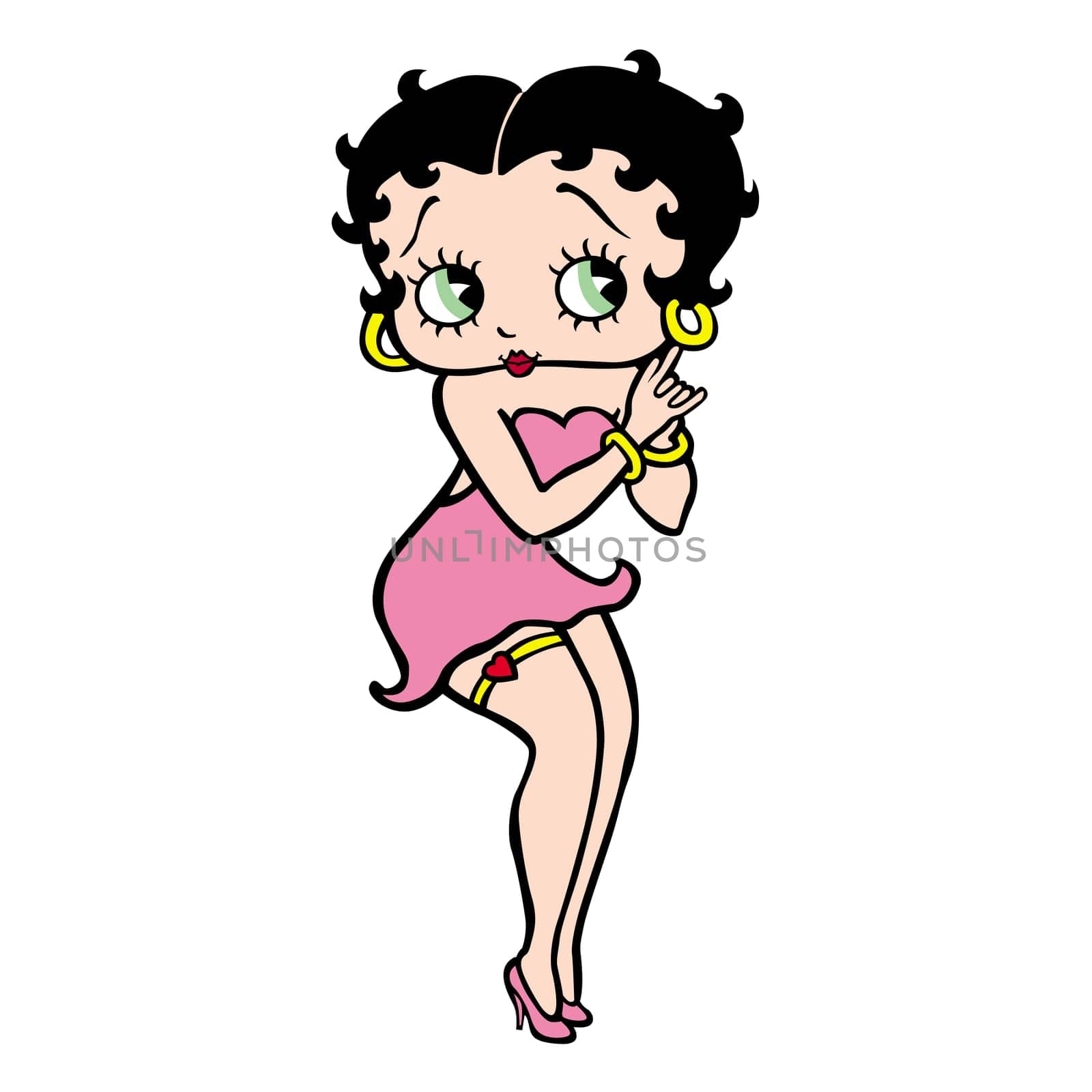 Betty Boop sexy retro illustration