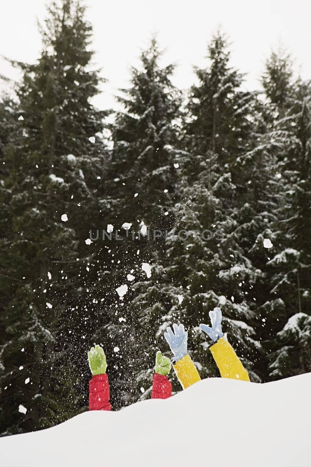 People in the snow