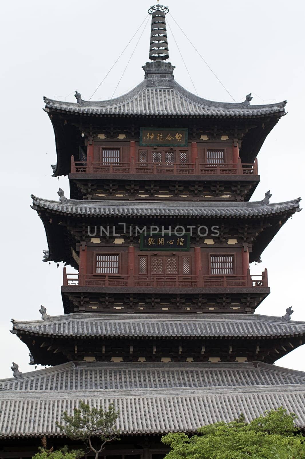 tower Shanxi architecture  Huayan Monastery China