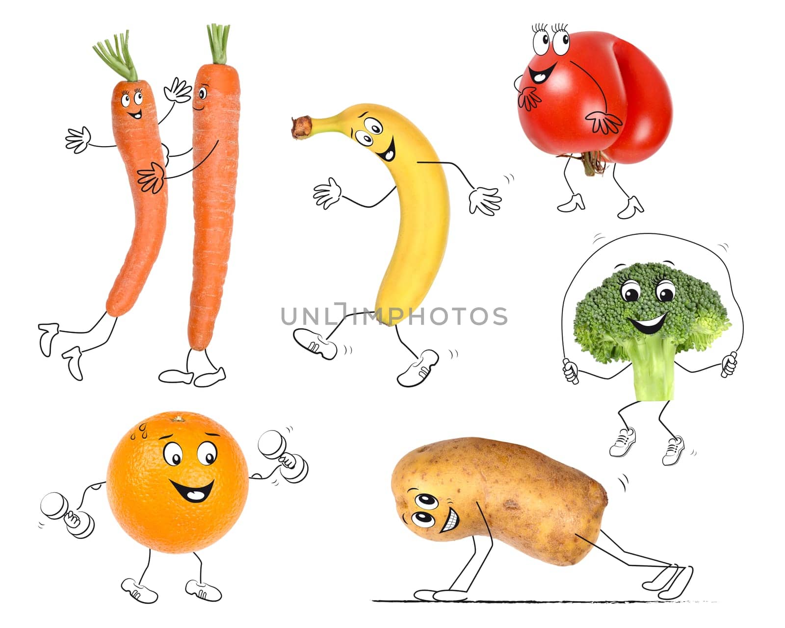 Organic Fruit and Vegetables,Comic