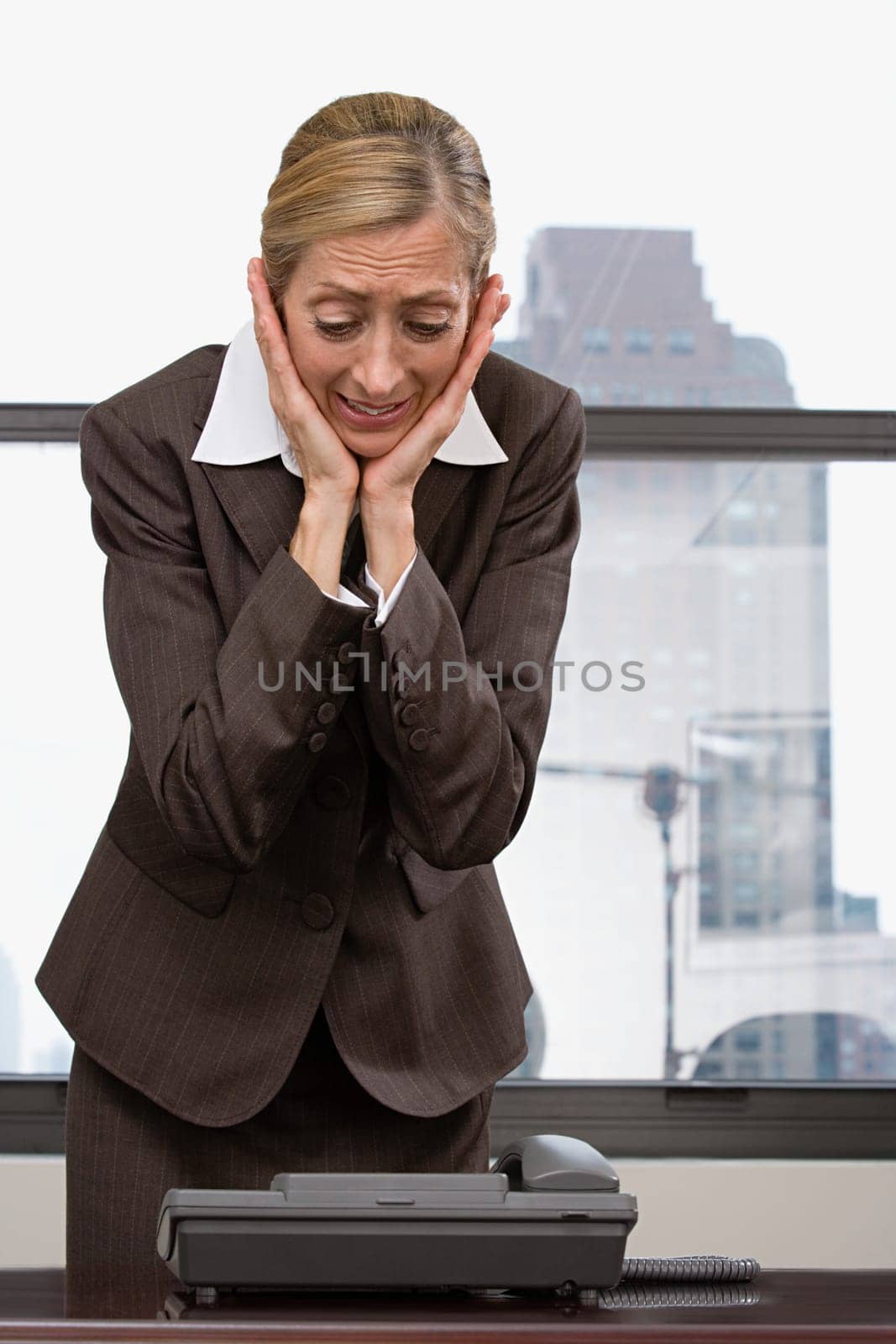 Woman waiting for phone call